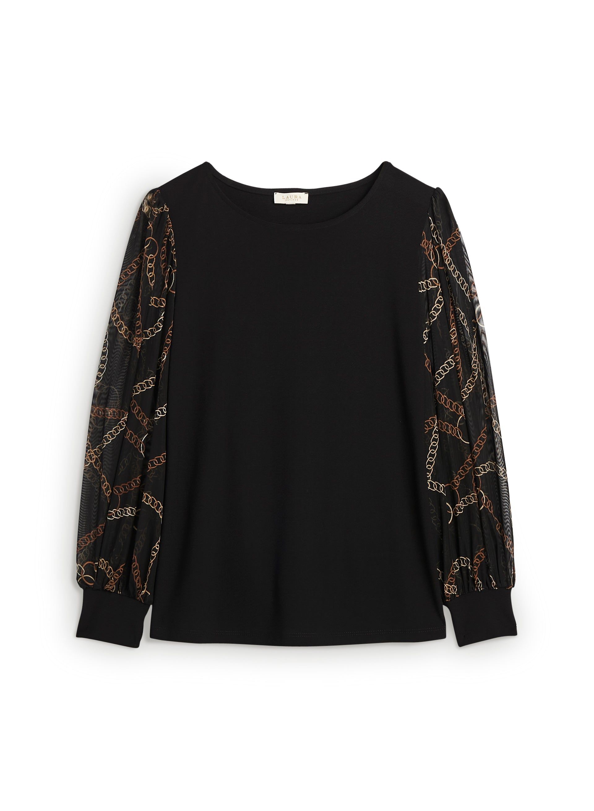 Chain Print Sleeve Top sold by Laura product image thumbnail 5