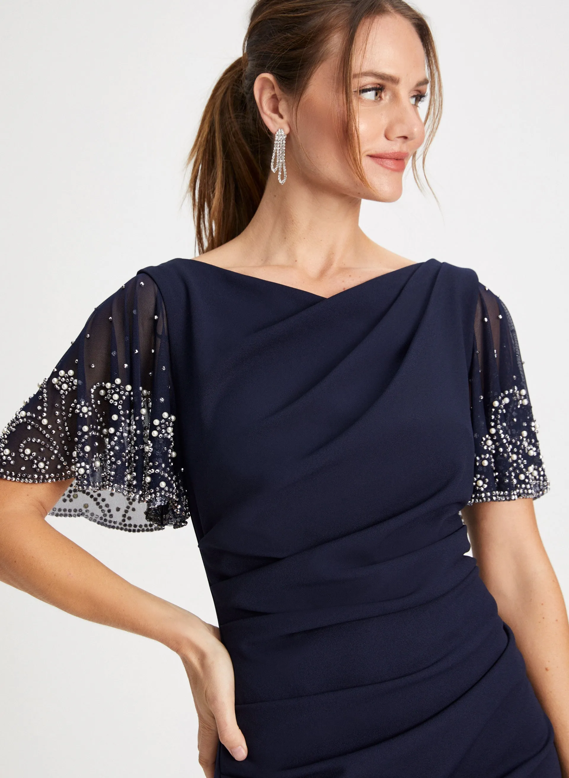 Beaded Sleeve Dress sold by Laura product image thumbnail 4