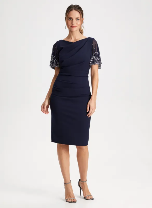 Beaded Sleeve Dress sold by Laura