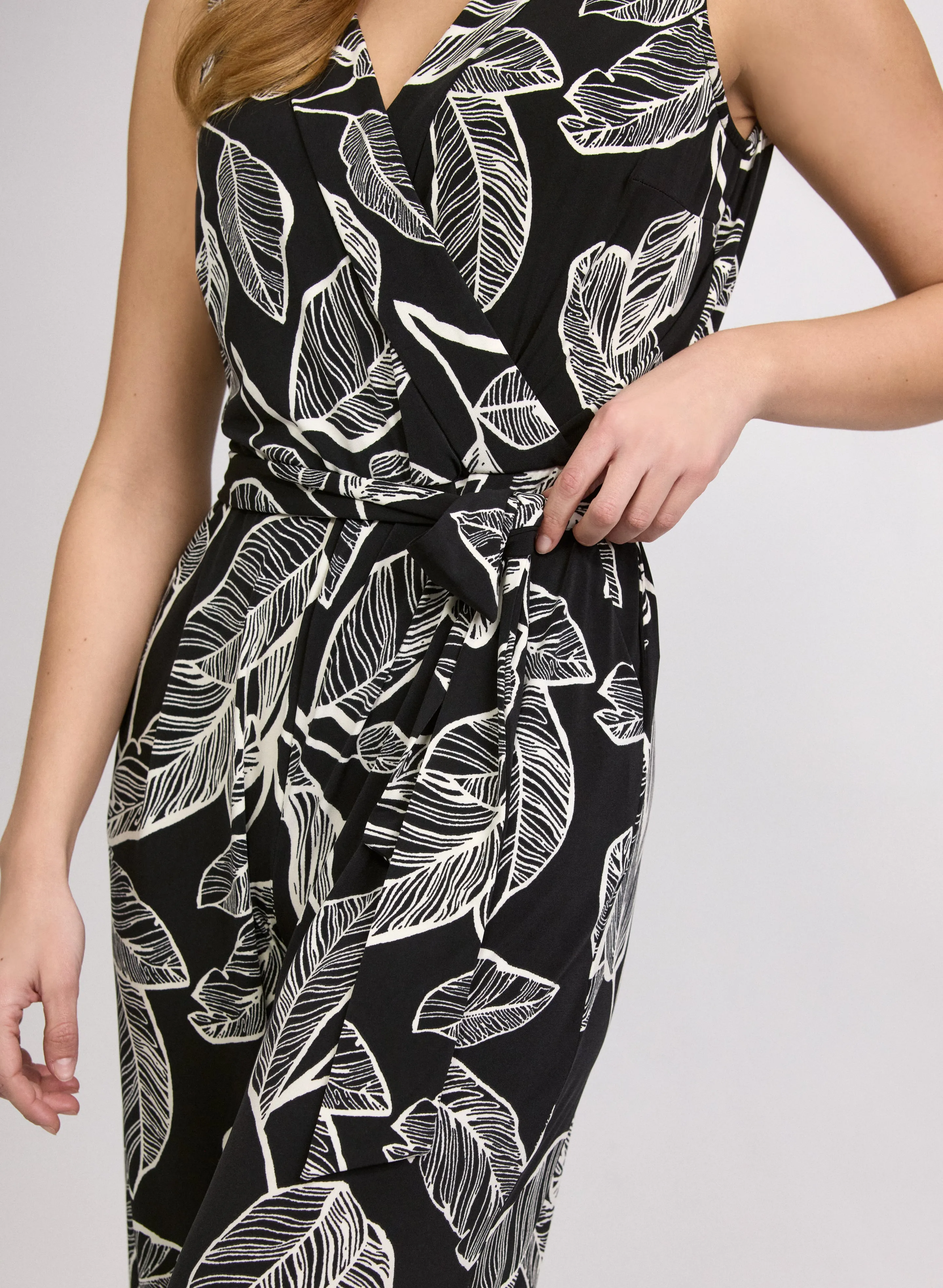 Leaf Print Jumpsuit sold by Laura product image thumbnail 5