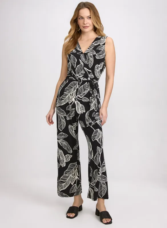 Leaf Print Jumpsuit sold by Laura