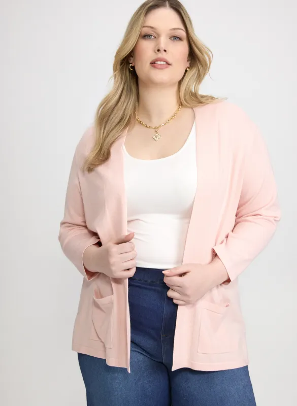 Knit Open-Front Cardigan sold by Laura