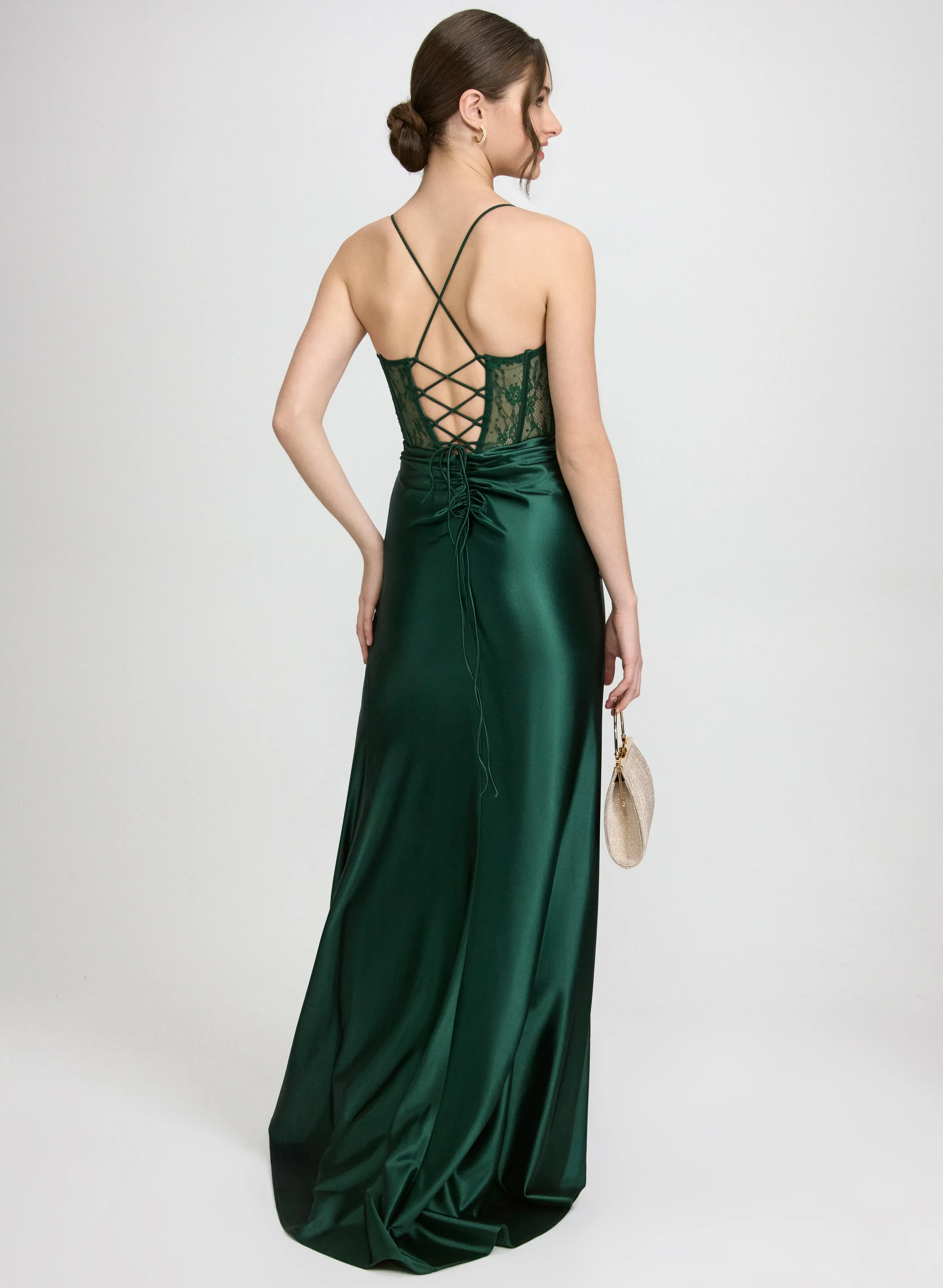 Sweetheart Neck Corset Dress sold by Laura product image thumbnail 5