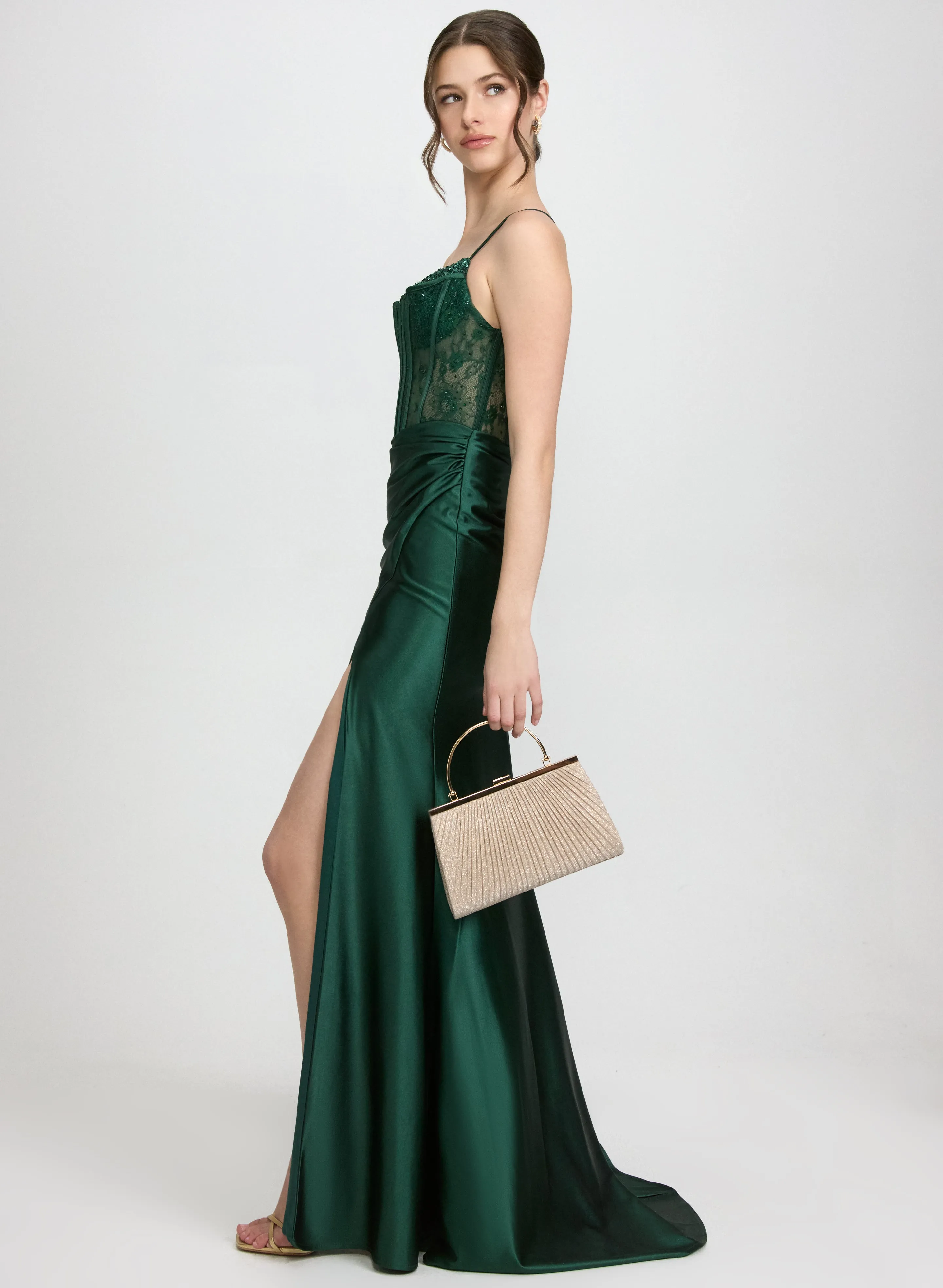 Sweetheart Neck Corset Dress sold by Laura product image thumbnail 3