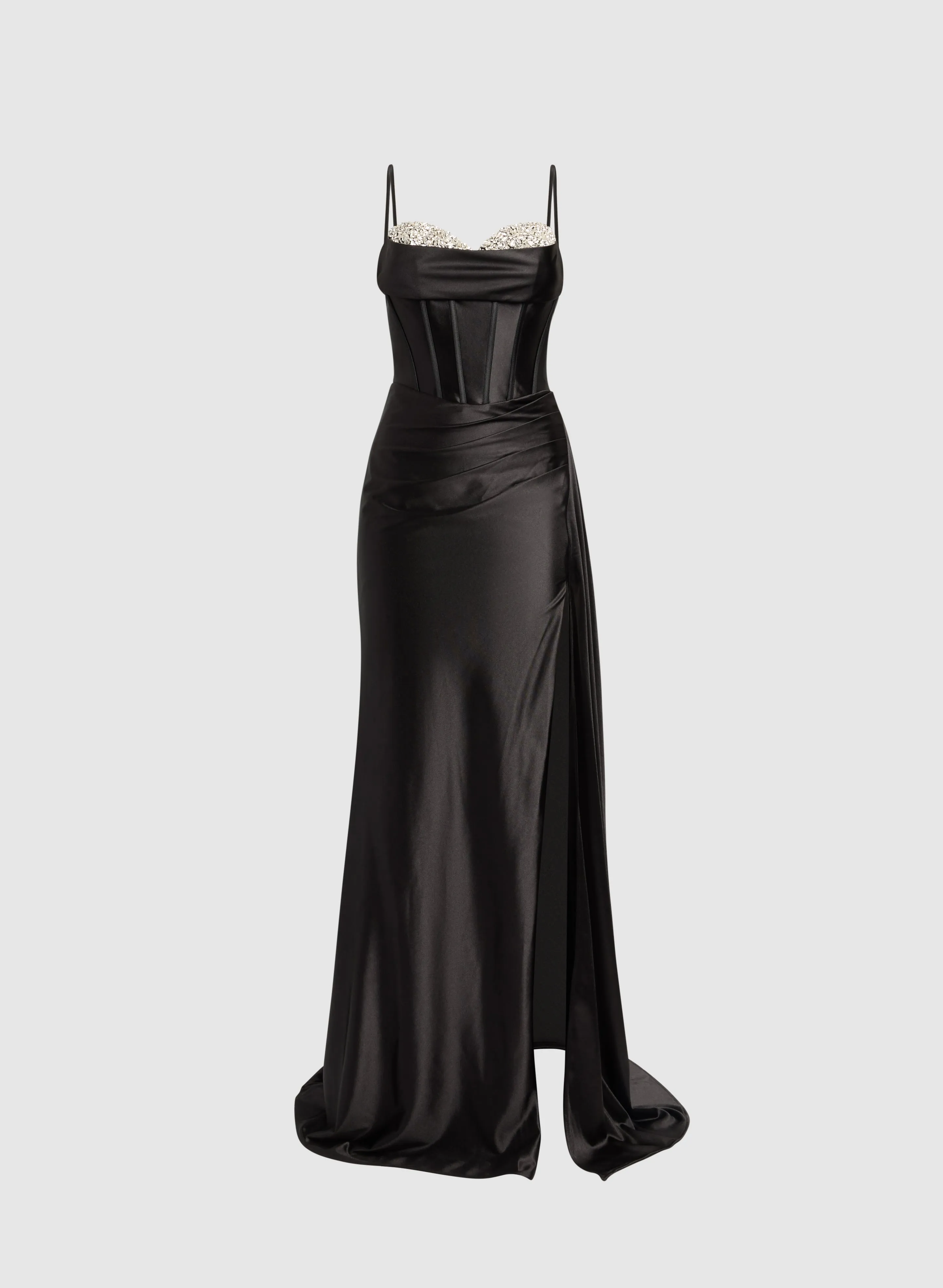 Slit Satin Dress sold by Laura product image thumbnail 5