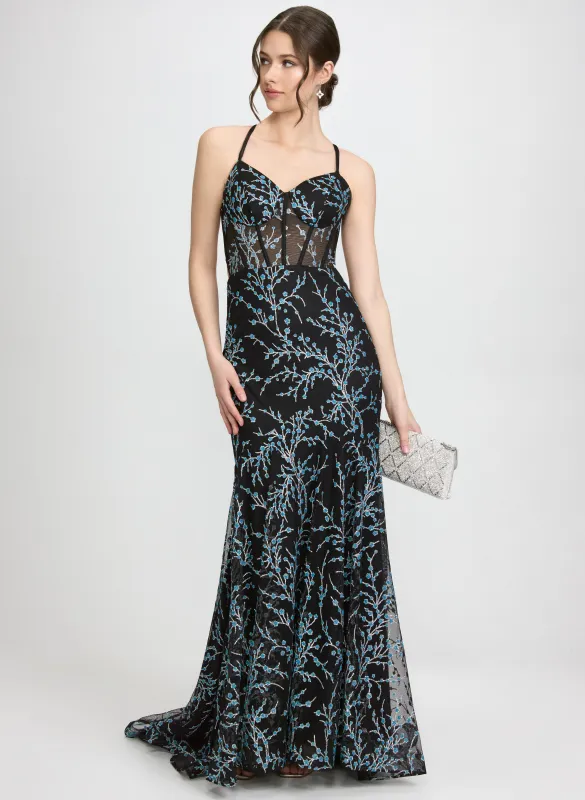 Glitter Floral Dress sold by Laura