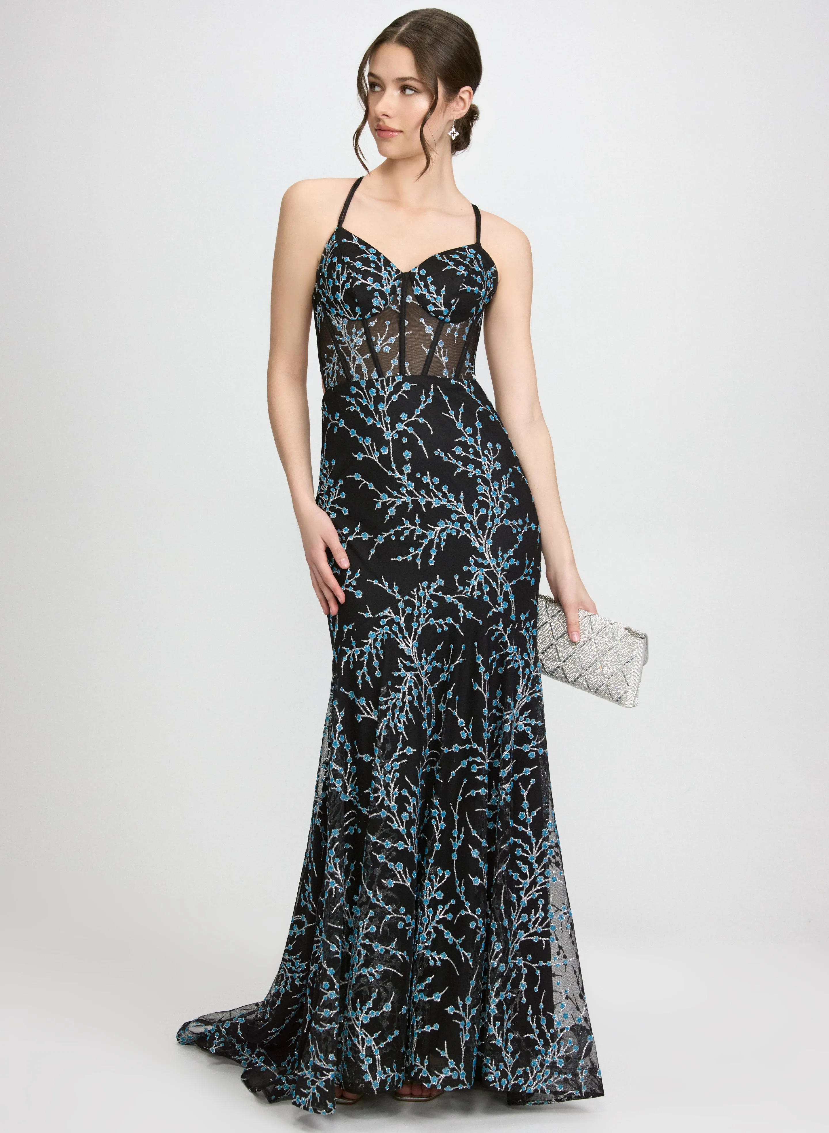 Glitter Floral Dress sold by Laura