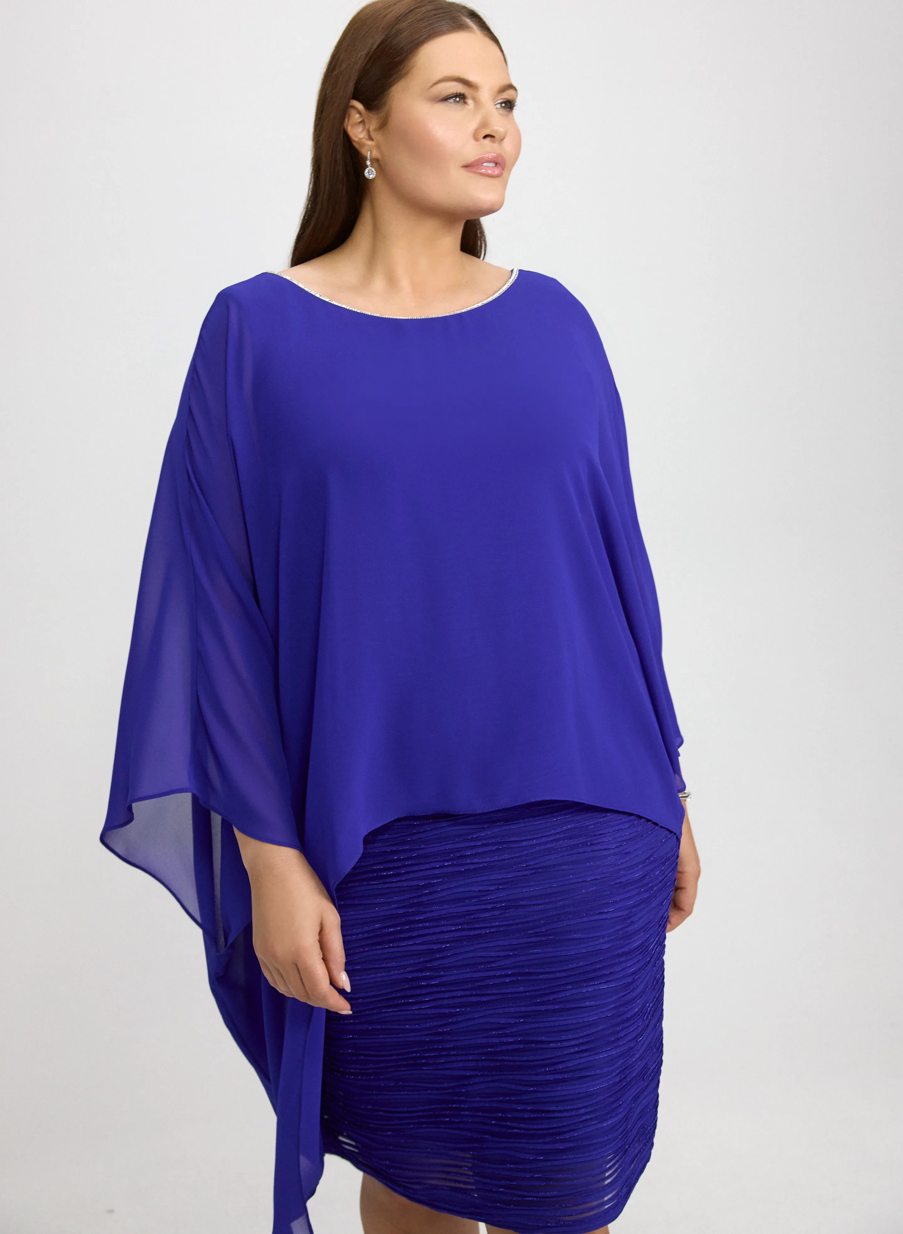 Joseph Ribkoff - Layered Textured Dress sold by Laura product image thumbnail 4