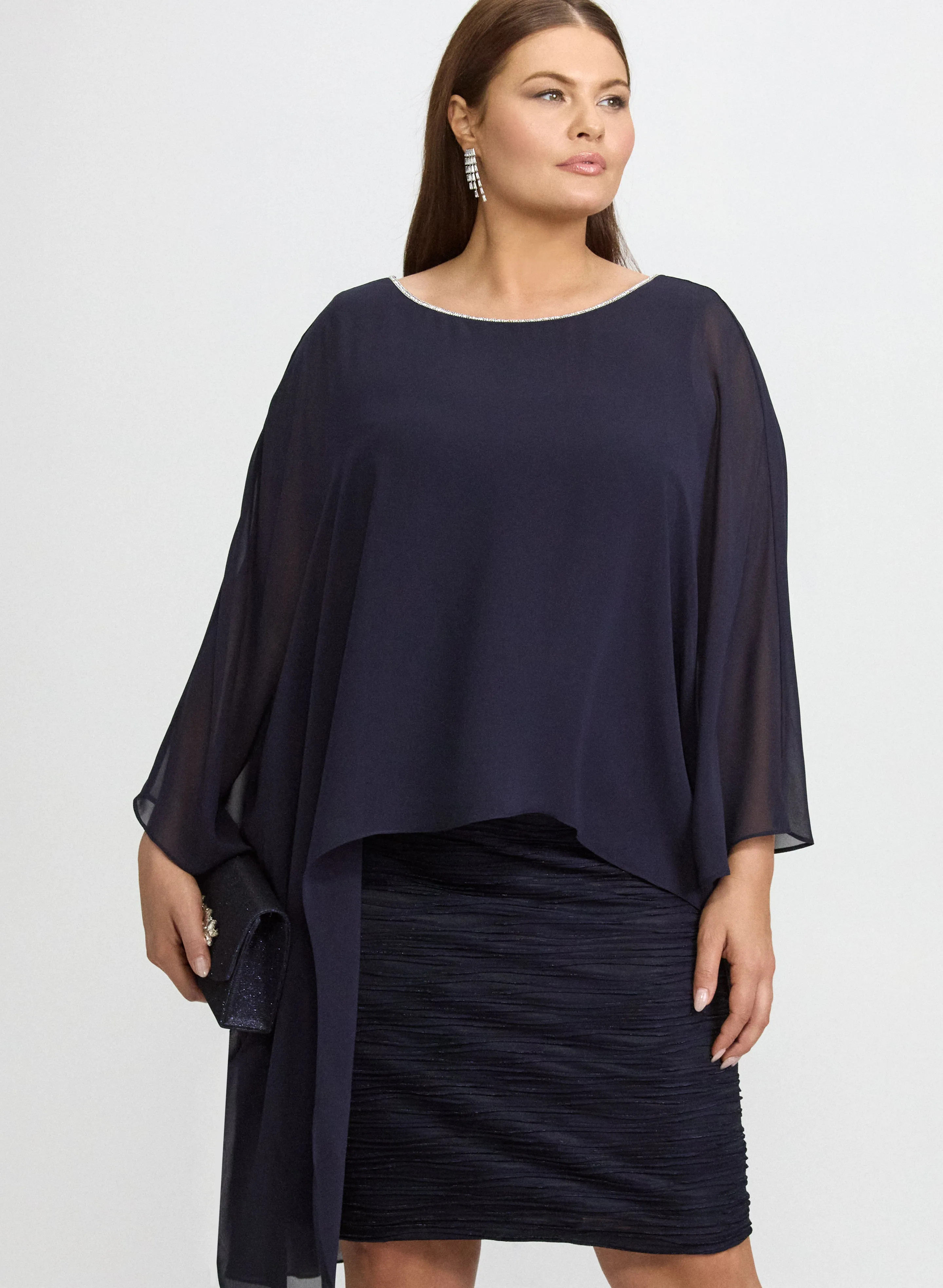 Joseph Ribkoff - Layered Textured Dress sold by Laura product image thumbnail 4