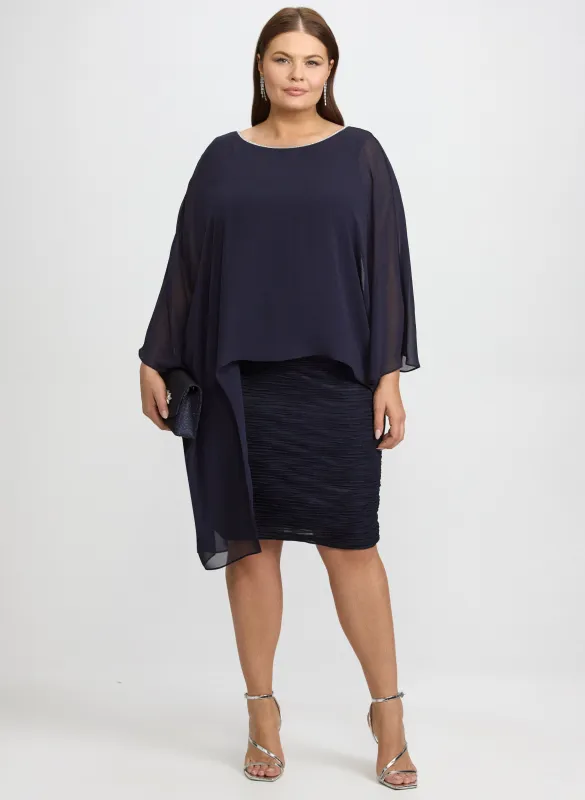 Joseph Ribkoff - Layered Textured Dress made by Laura