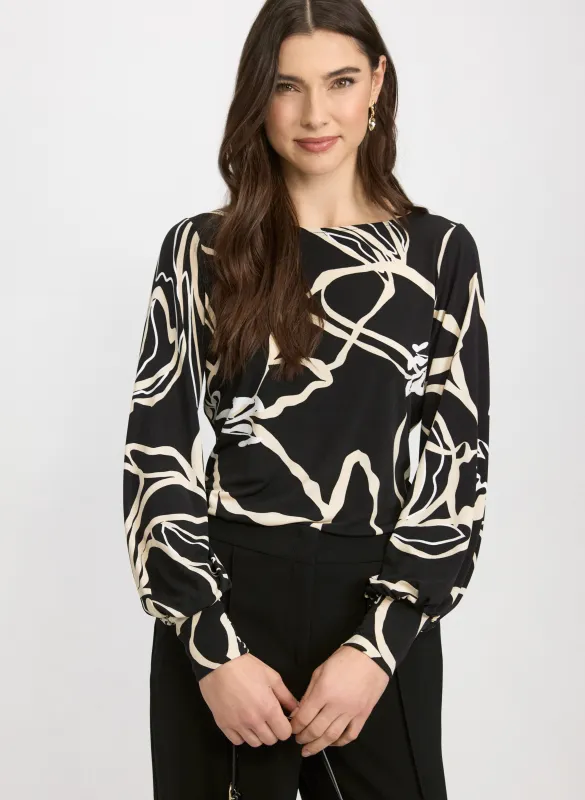 Abstract Print Top sold by Laura