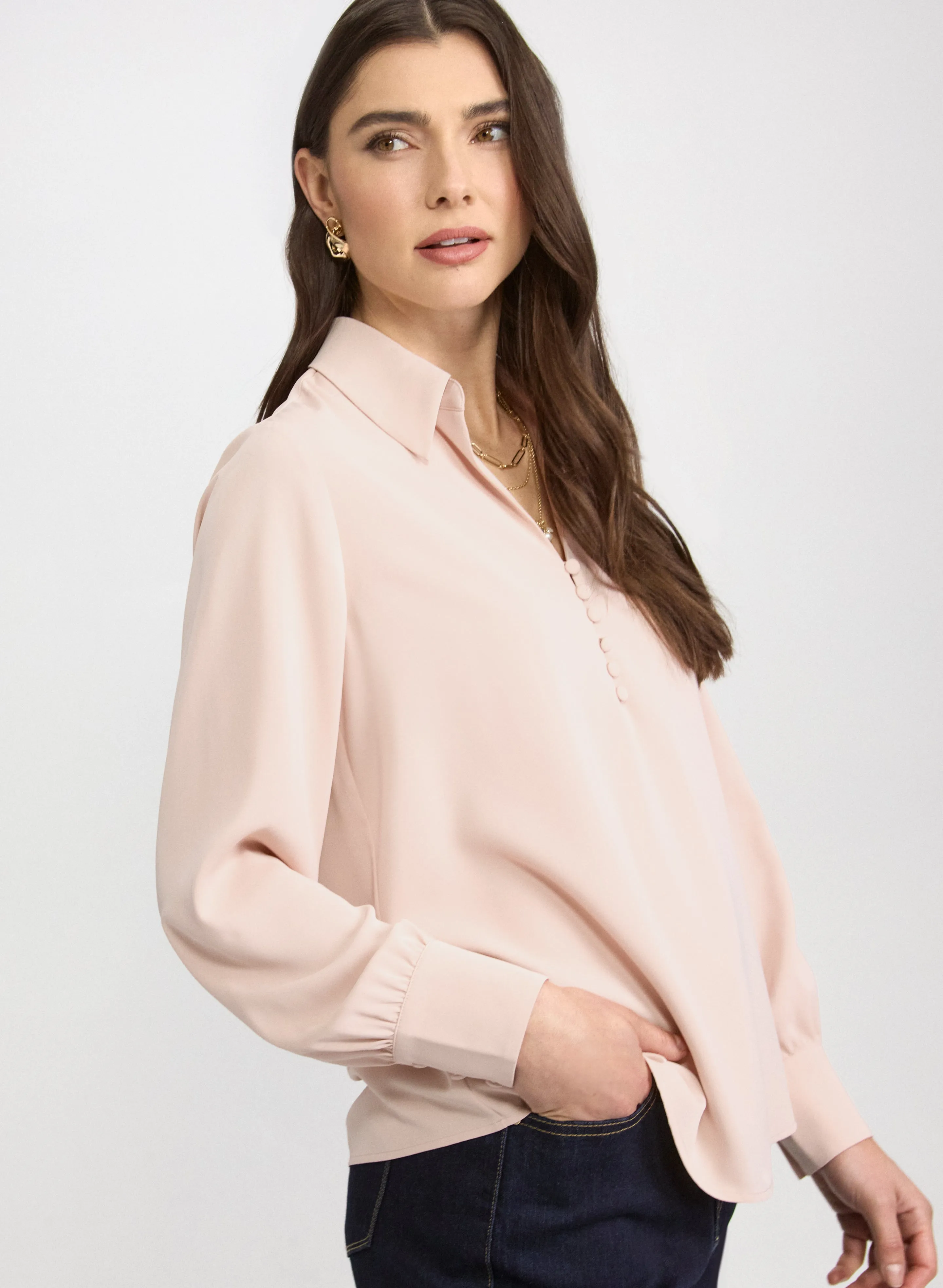 Half-Button Blouse sold by Laura product image thumbnail 5