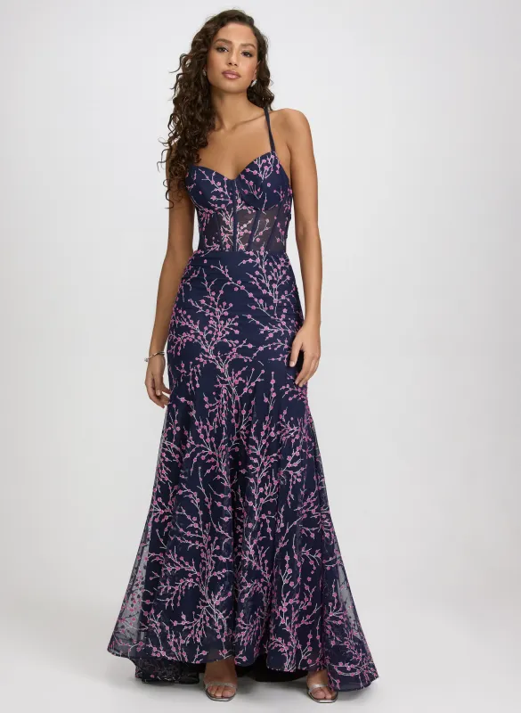 Glitter Floral Dress sold by Laura