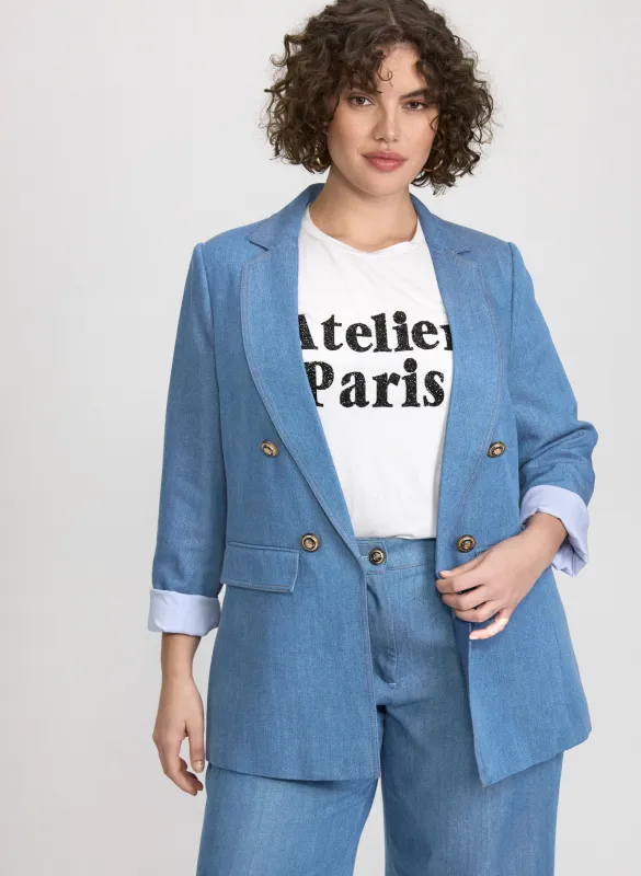Tencel Denim Blazer sold by Laura