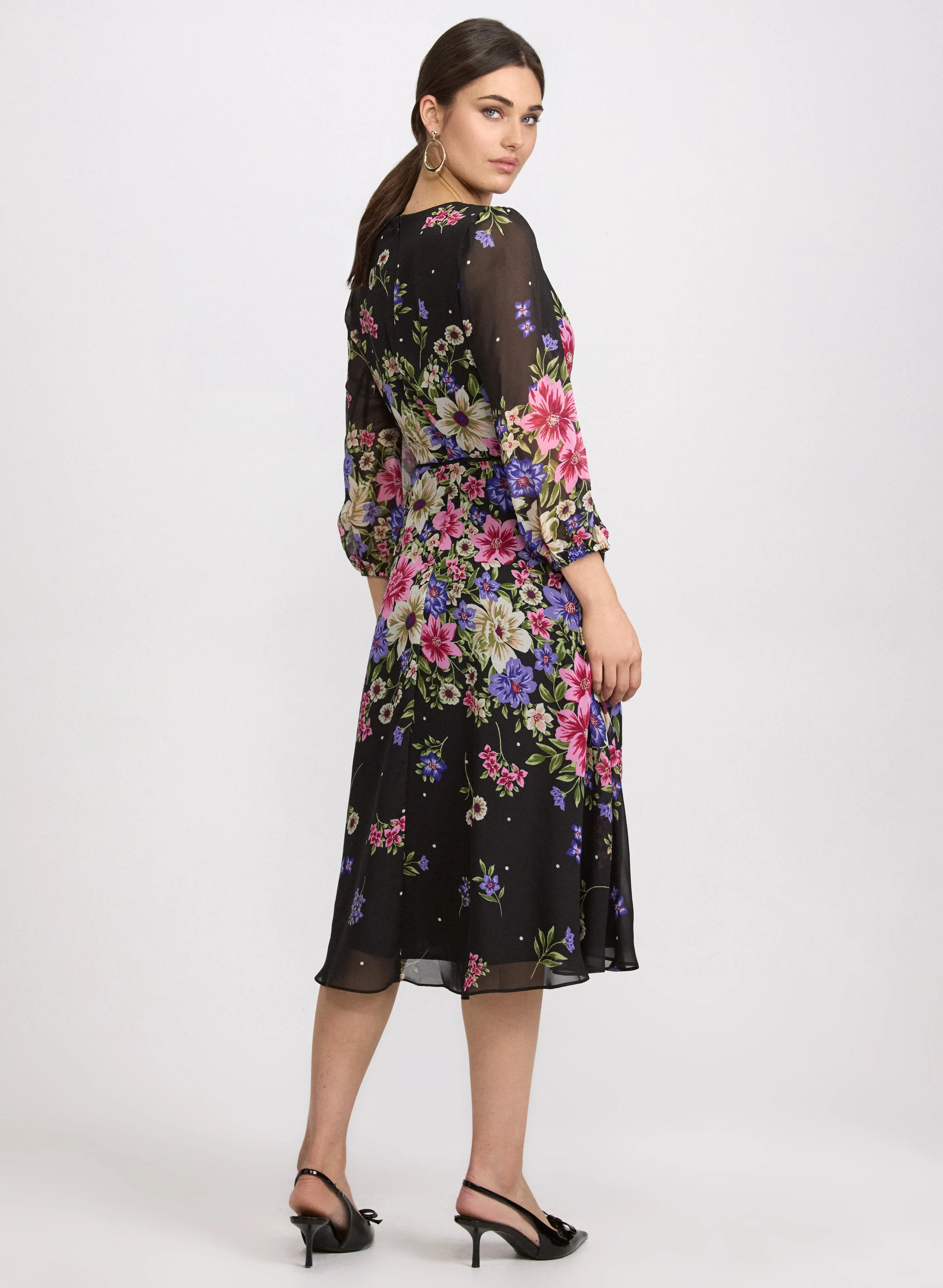 Cascade Floral Print Dress sold by Laura product image thumbnail 3