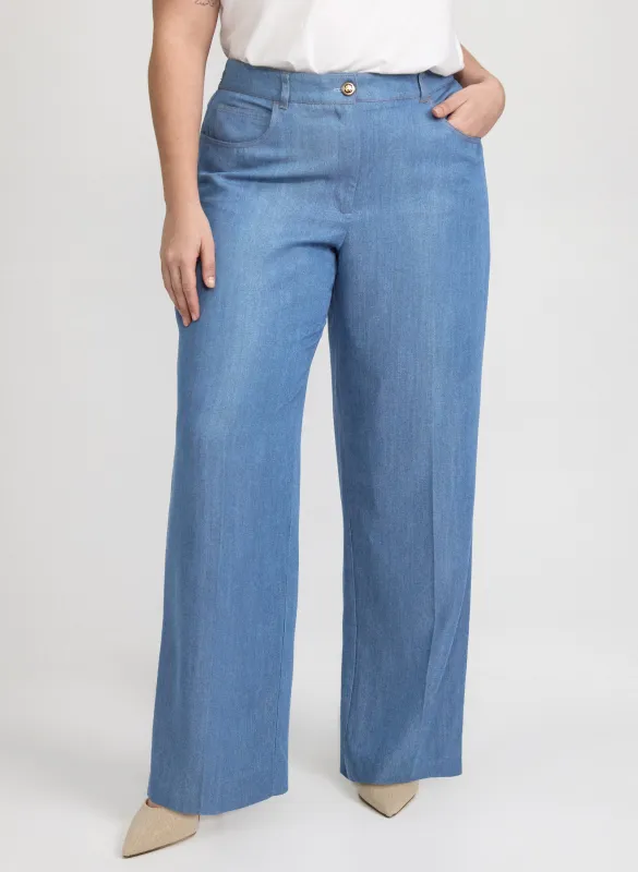 Olivia Wide-Leg Tencel Pants sold by Laura