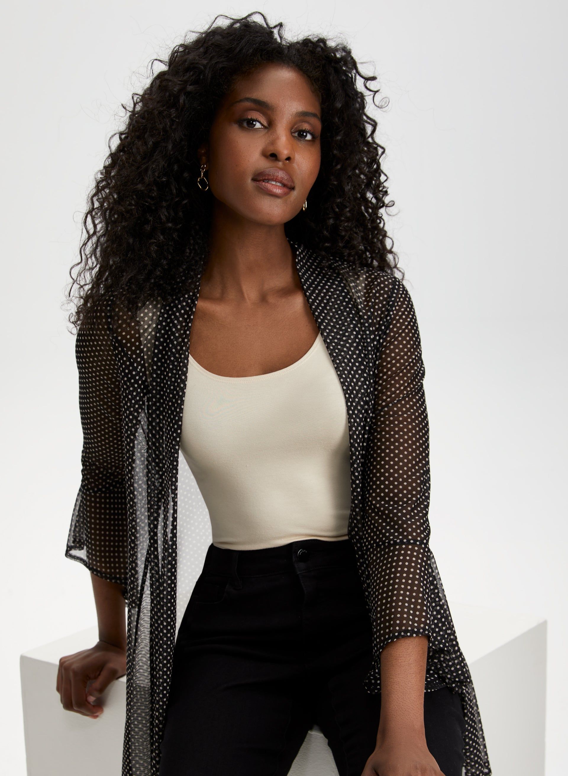 Polka Dot Print Top sold by Laura