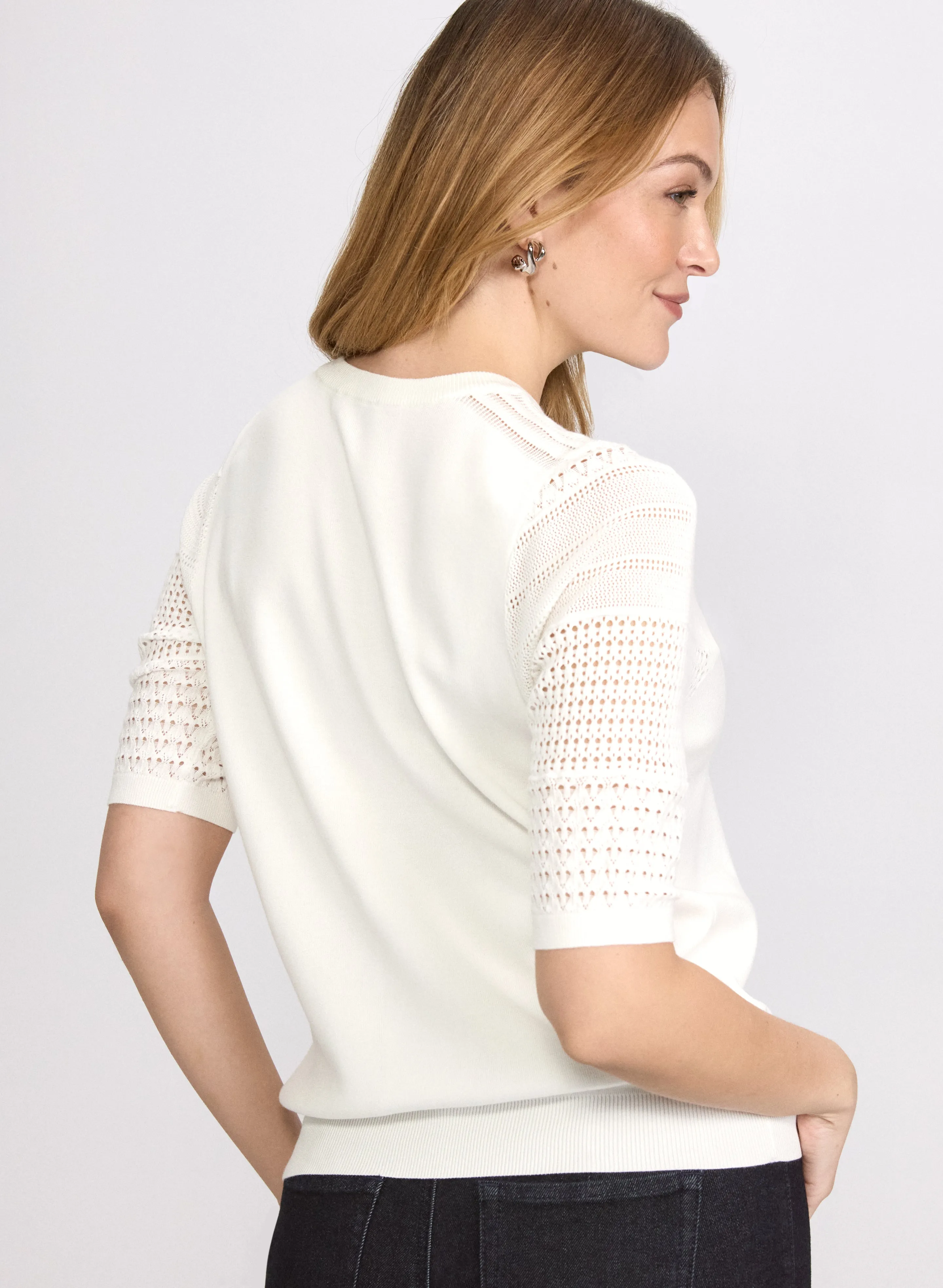 Crochet Sleeve Pullover sold by Laura product image thumbnail 3