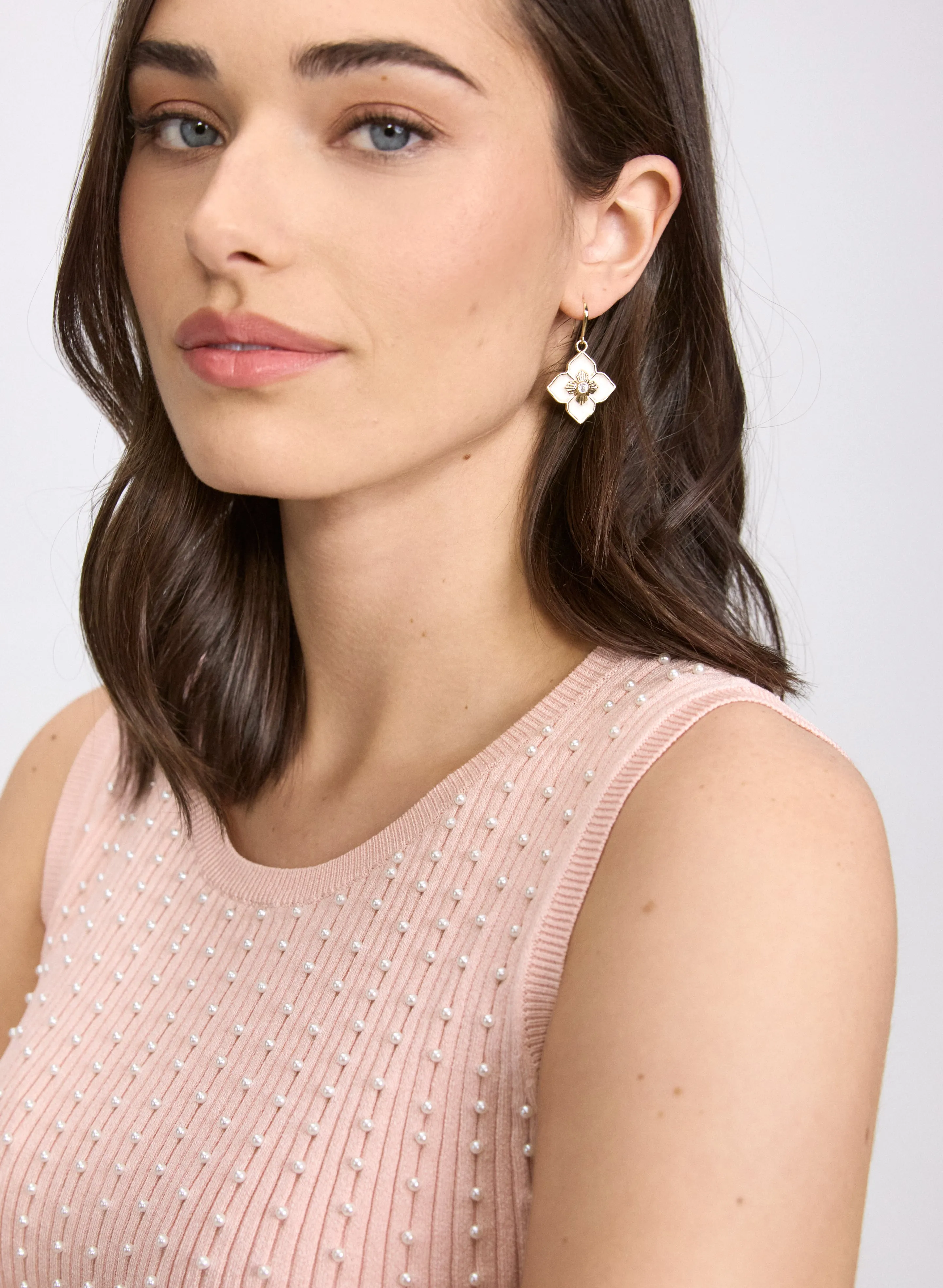 Pearl Embellished Sleeveless Knit sold by Laura product image thumbnail 5