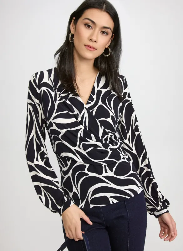 Abstract Long Sleeve Top sold by Laura