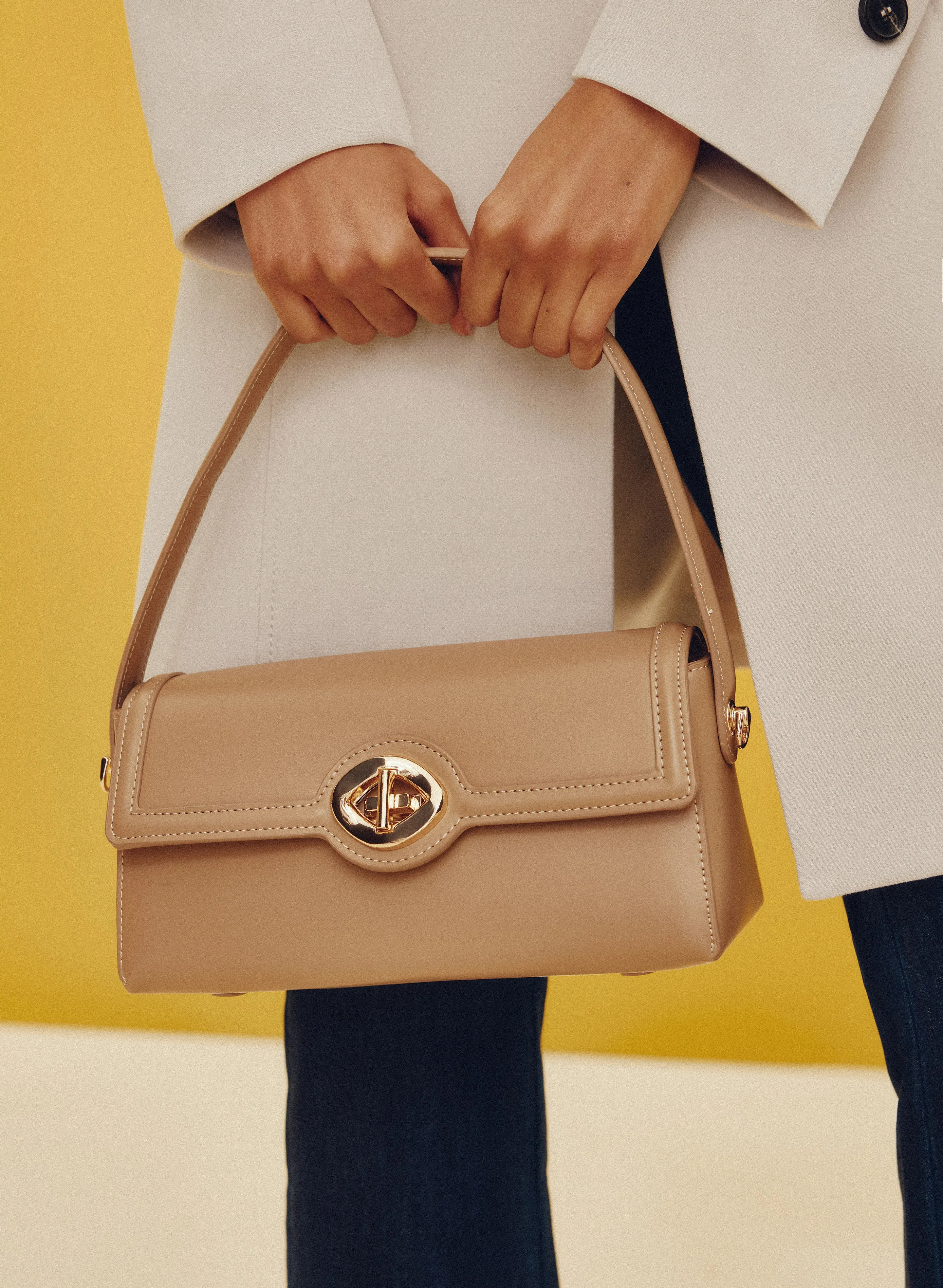 Vegan Leather Elongated Handbag sold by Laura product image thumbnail 2