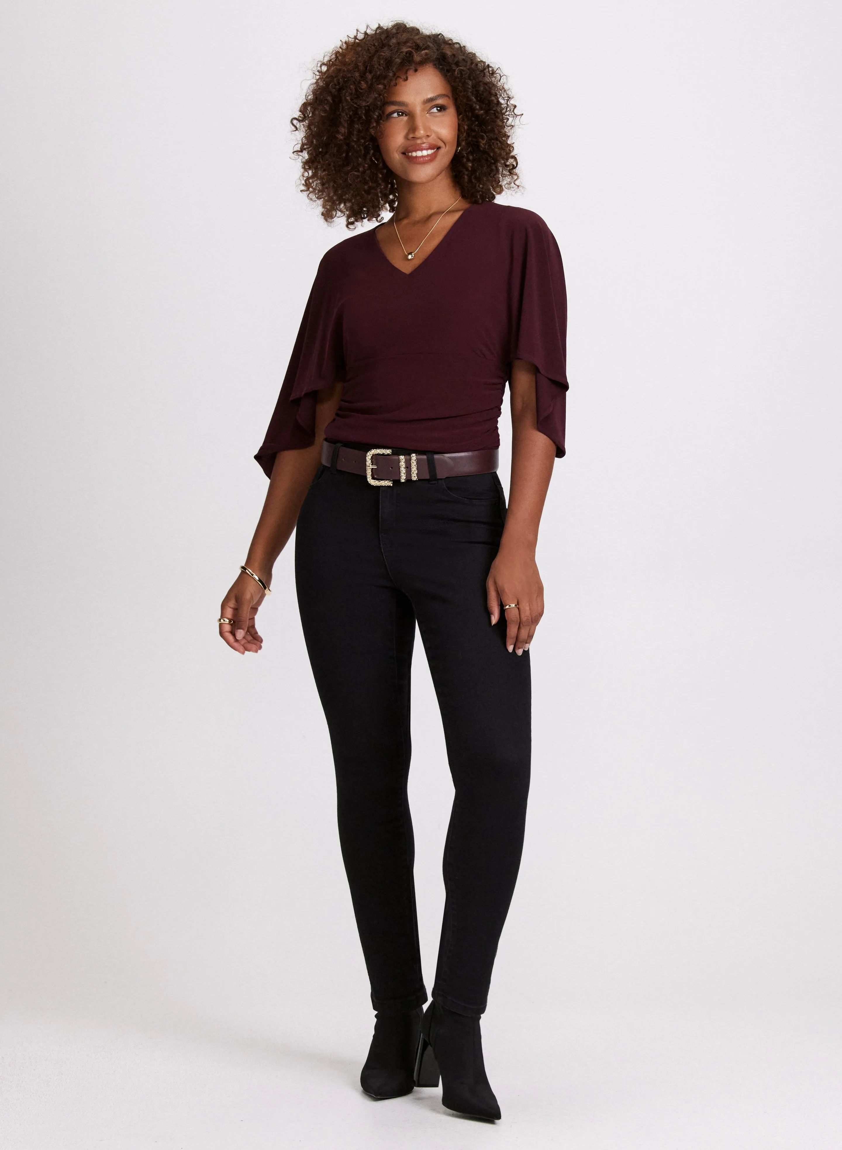 V-Neck Flared Sleeve Top sold by Laura product image thumbnail 3