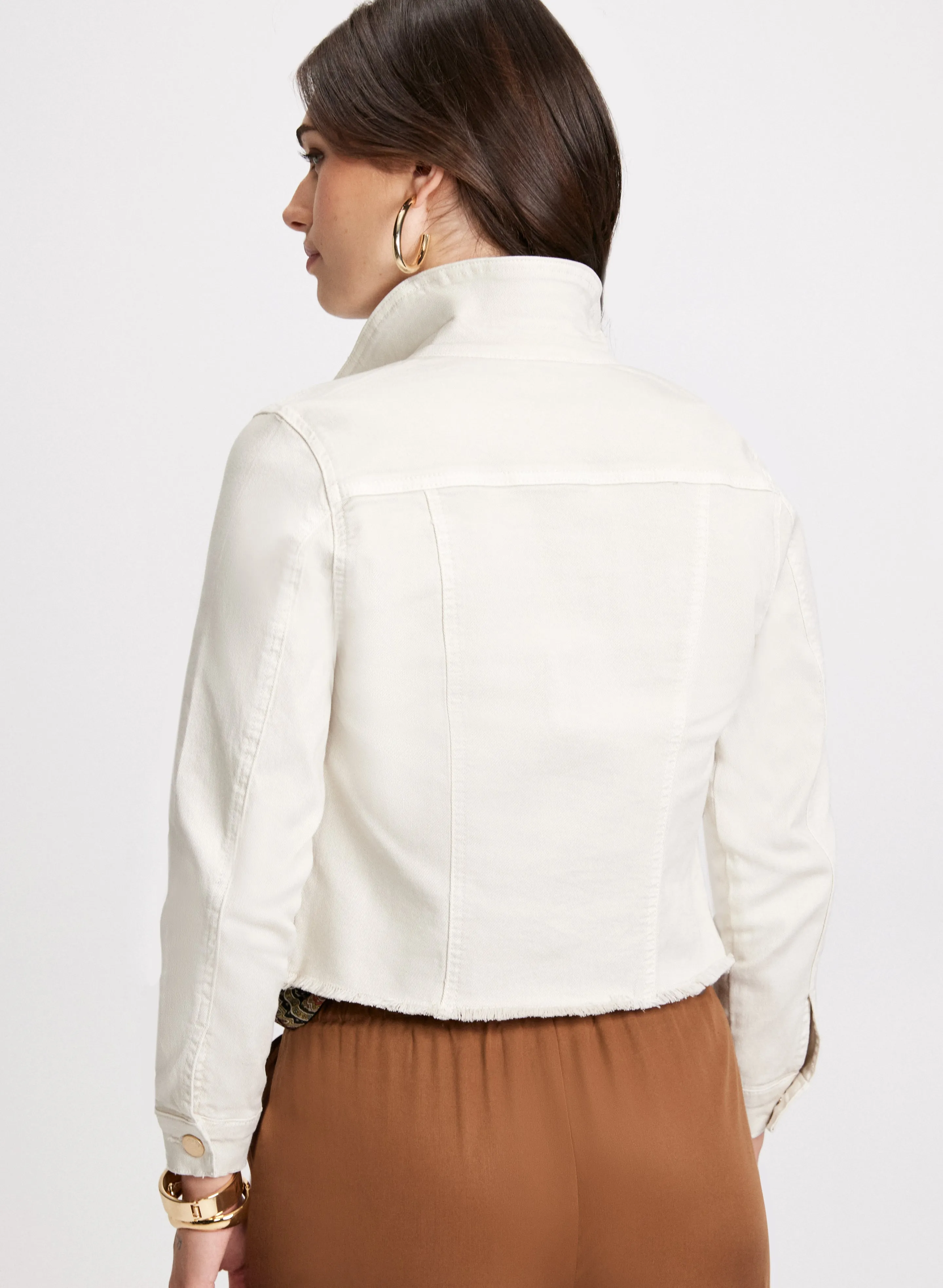 Cropped Denim Jacket sold by Laura product image thumbnail 4