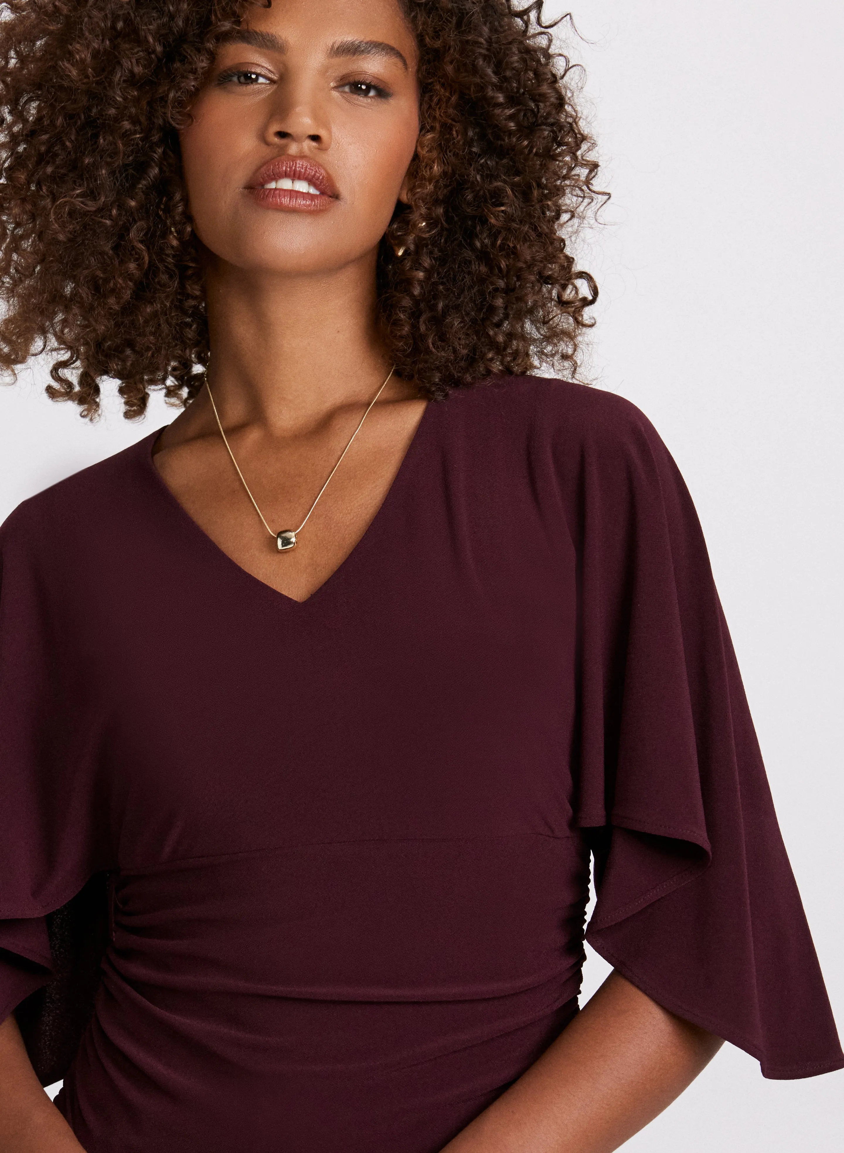 V-Neck Flared Sleeve Top sold by Laura product image thumbnail 2