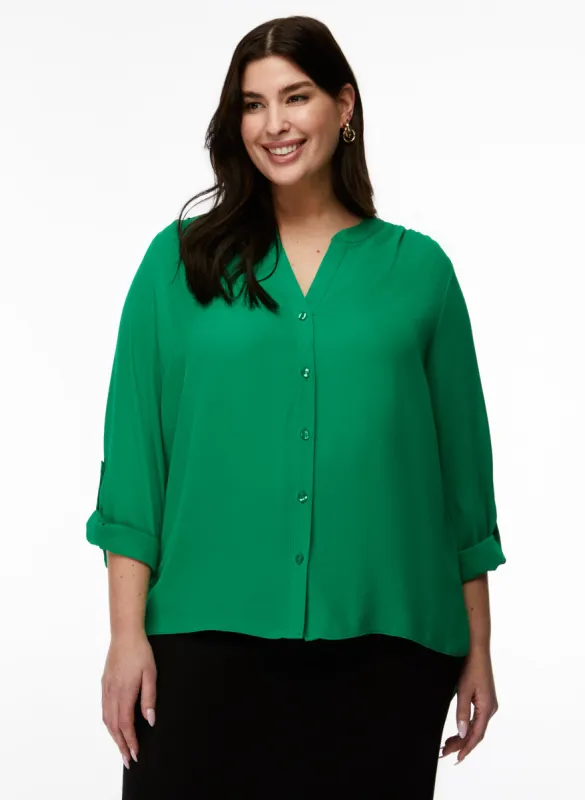 Roll-Up Sleeve Blouse sold by Laura