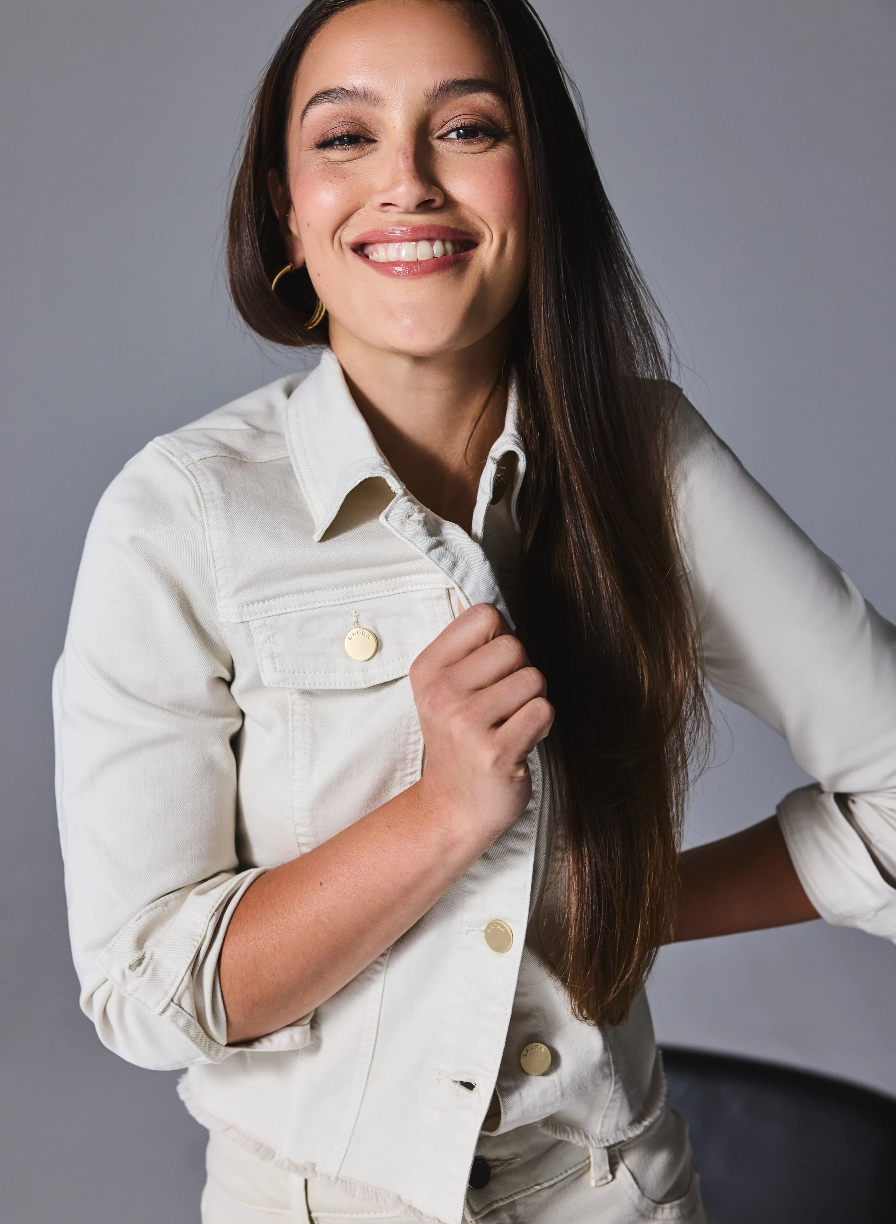 Cropped Denim Jacket sold by Laura product image thumbnail 2