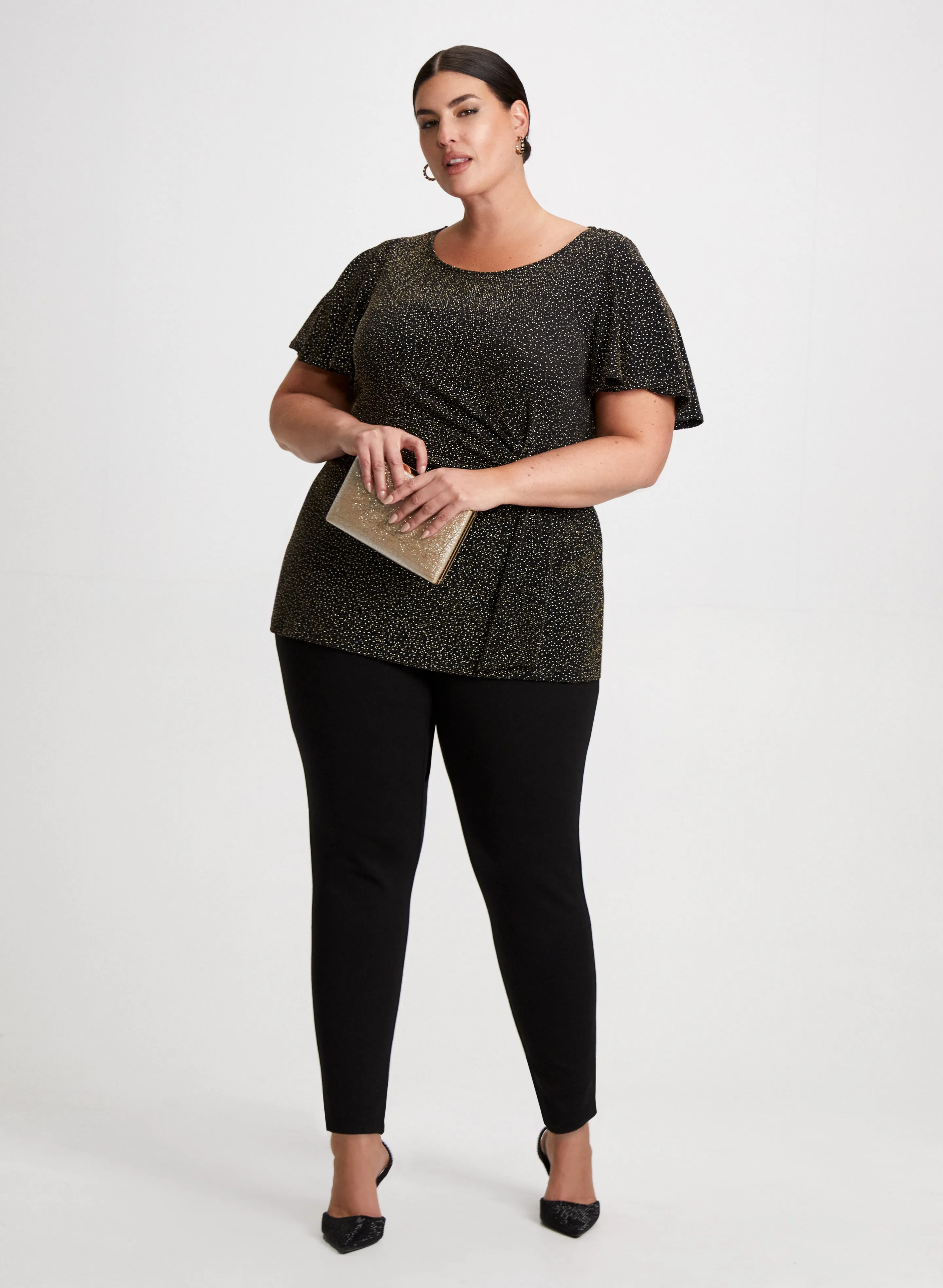 Glitter Top & Bow Detail Pants sold by Laura