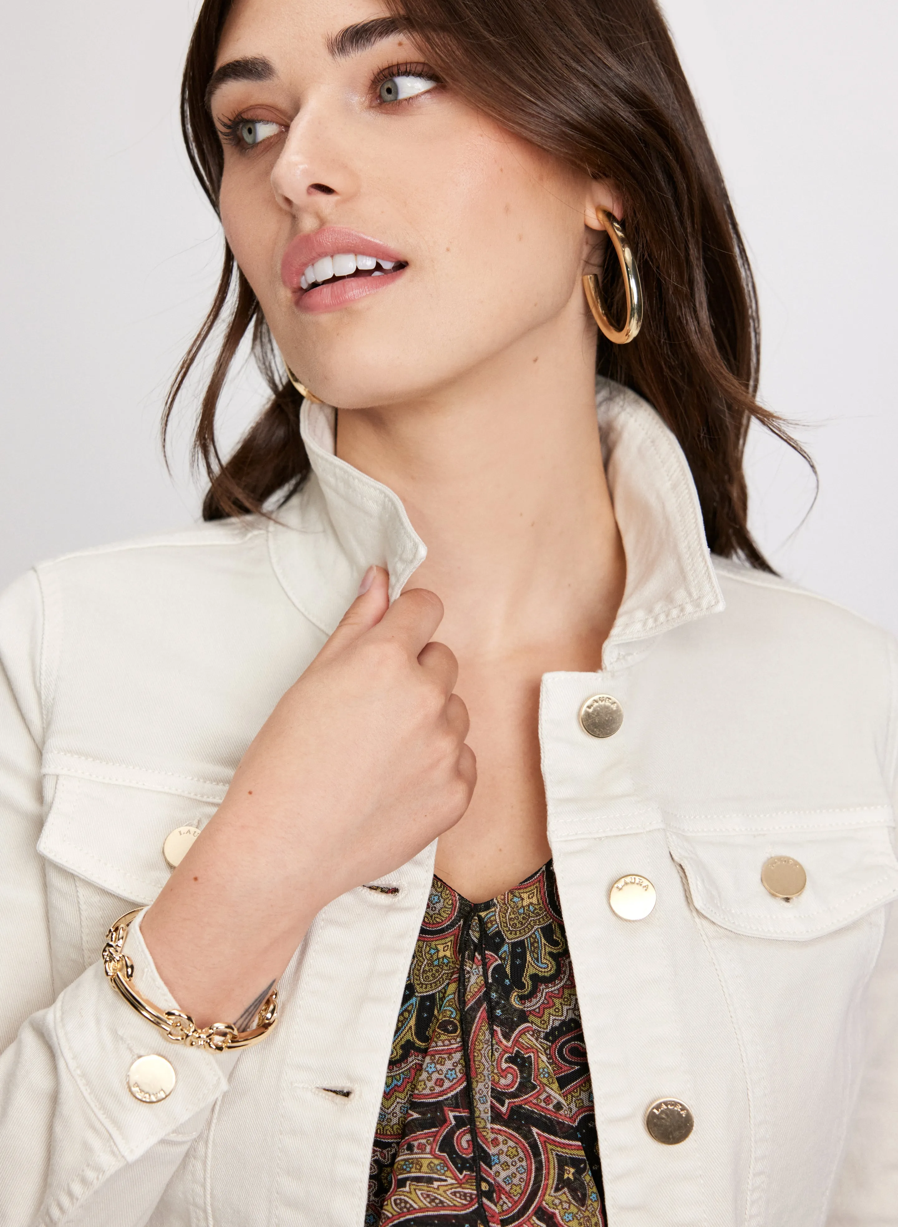 Cropped Denim Jacket sold by Laura product image thumbnail 5