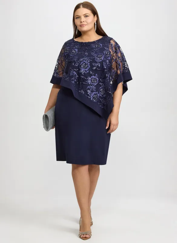 Floral Capelet Dress sold by Laura