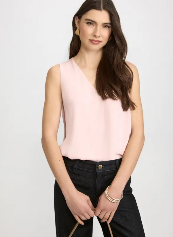 Sleeveless V-Neck Blouse sold by Laura