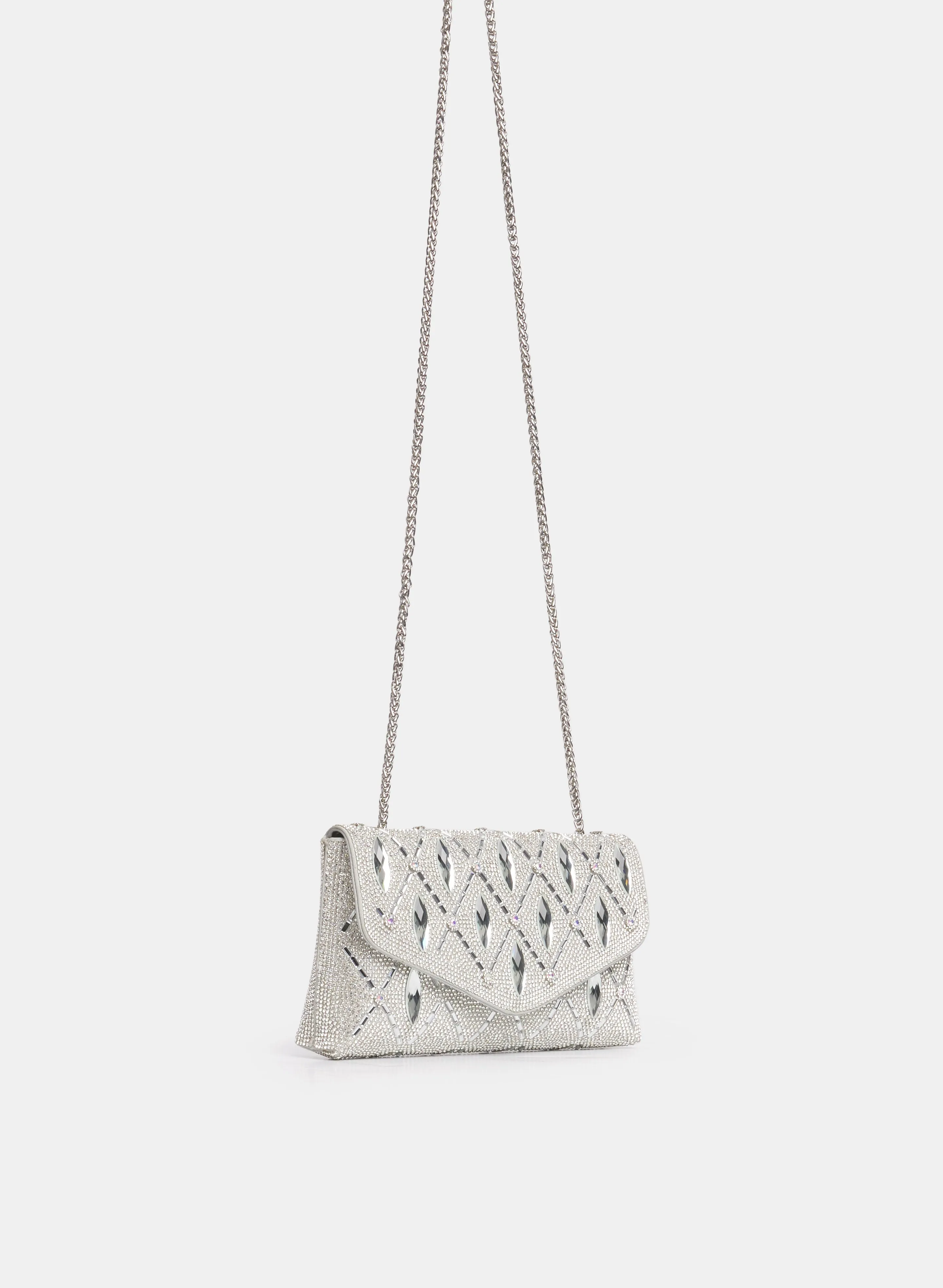 Diamond-Shape Stone Clutch sold by Laura product image thumbnail 4