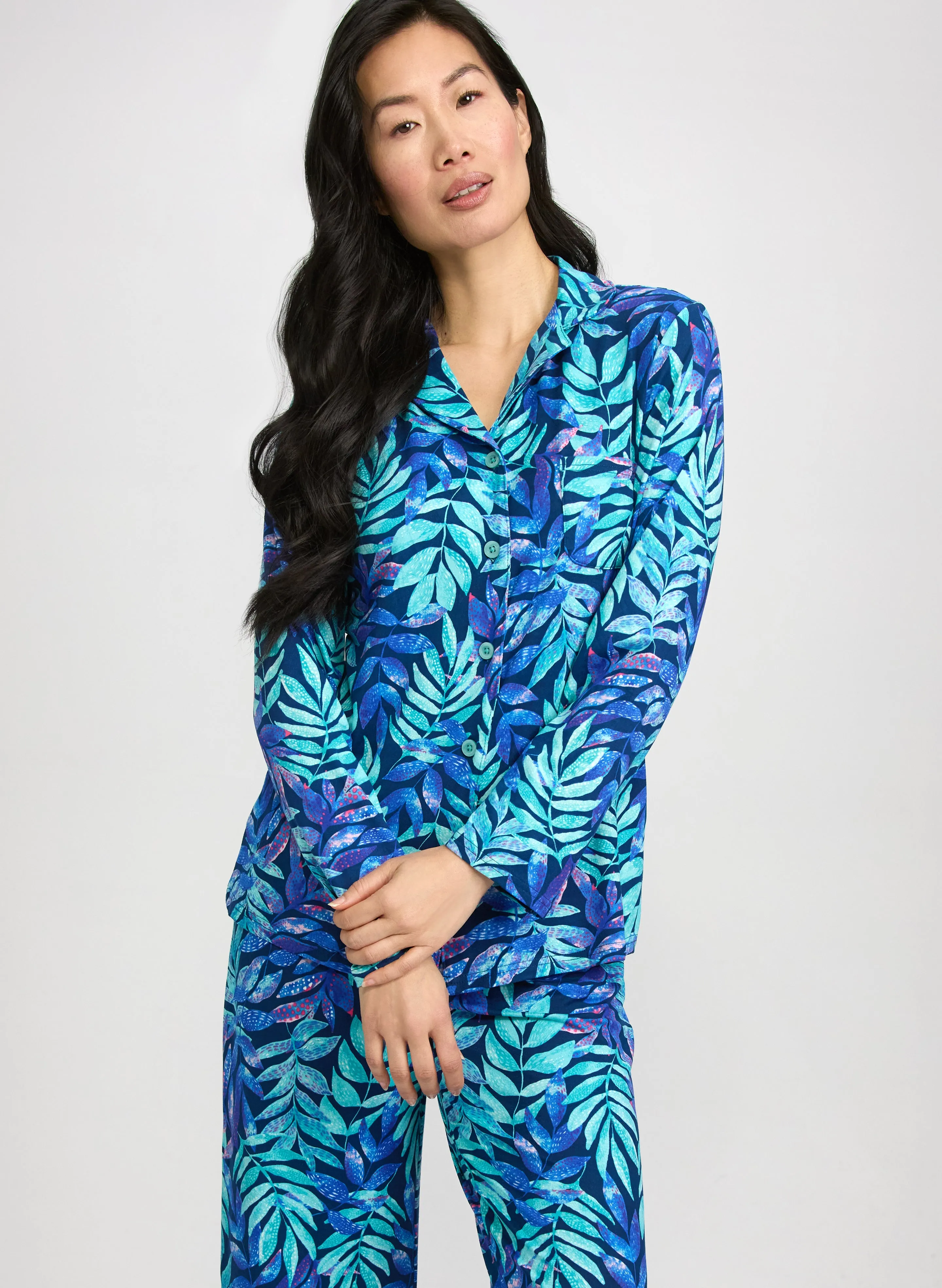 Simon Chang - Palm Print Pyjama Set sold by Laura product image thumbnail 4