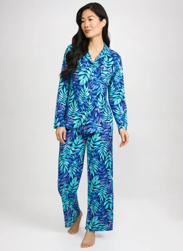Simon Chang - Palm Print Pyjama Set made by Laura