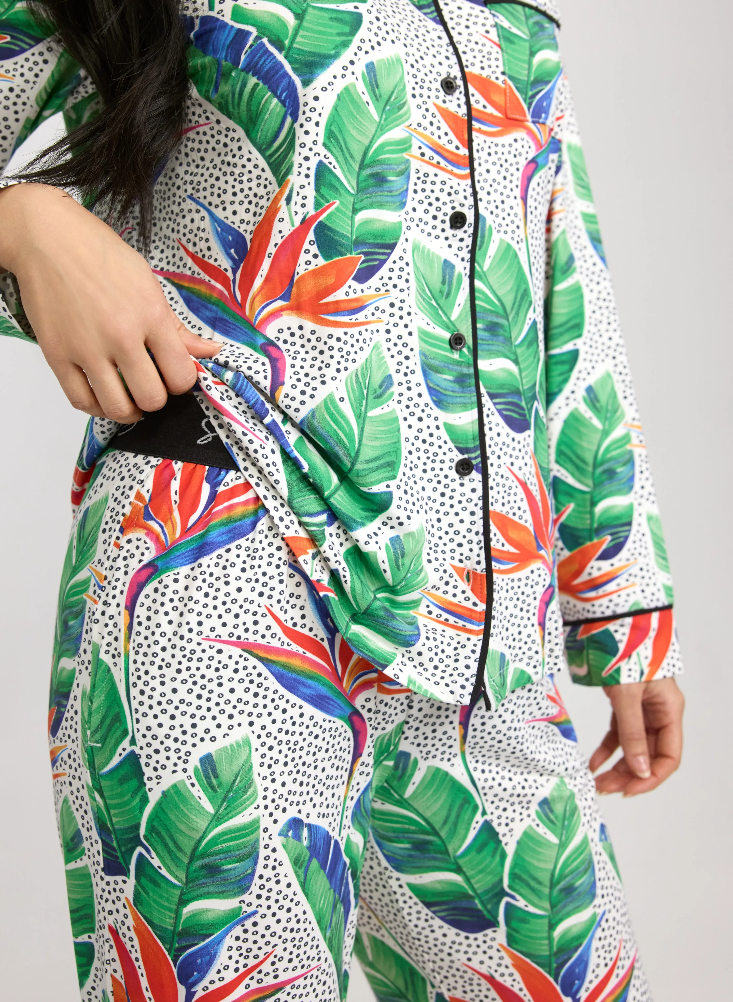 Simon Chang - Mixed Tropical Print Pyjama Set sold by Laura product image thumbnail 5