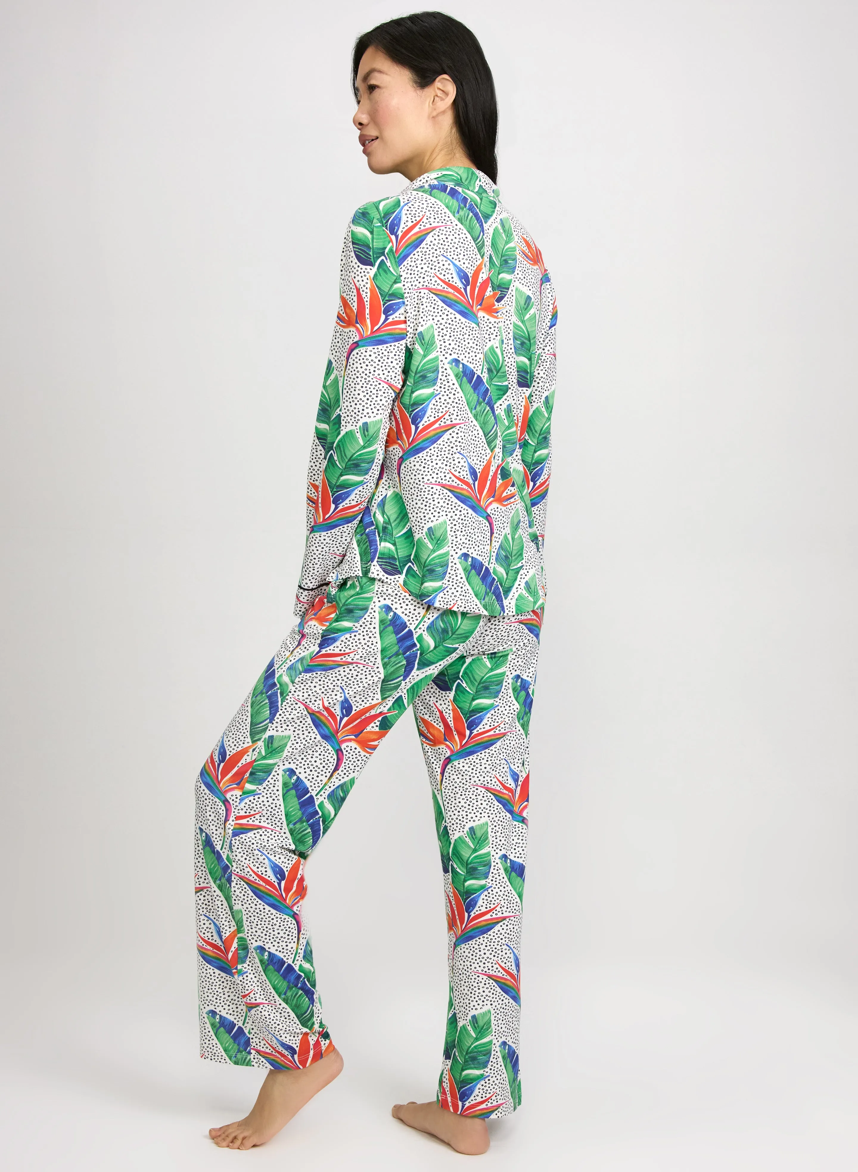 Simon Chang - Mixed Tropical Print Pyjama Set sold by Laura product image thumbnail 3