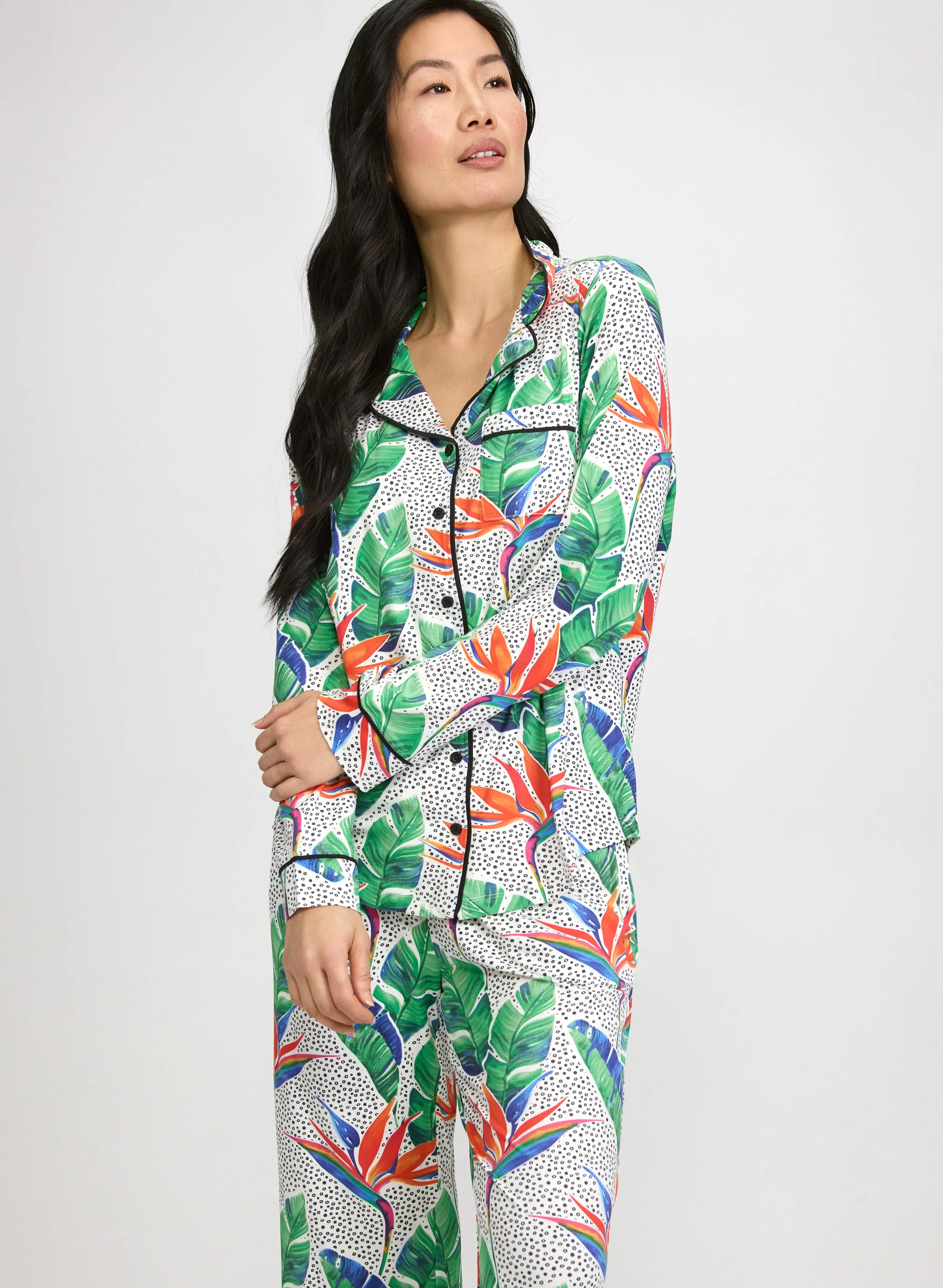 Simon Chang - Mixed Tropical Print Pyjama Set sold by Laura product image thumbnail 4