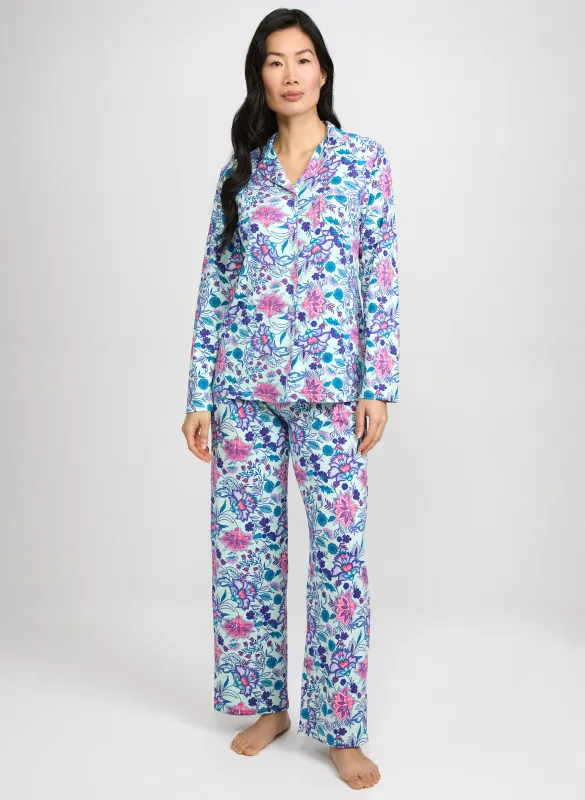 Simon Chang - Floral Print Pyjama Set made by Laura