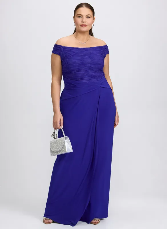 joseph ribkoff one shoulder dress Maxi dress
