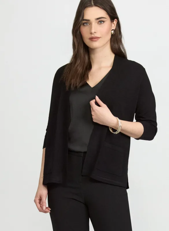 Knit Open-Front Cardigan sold by Laura