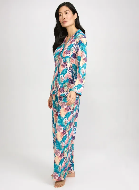 Simon Chang - Tropical Print Pyjama Set made by Laura