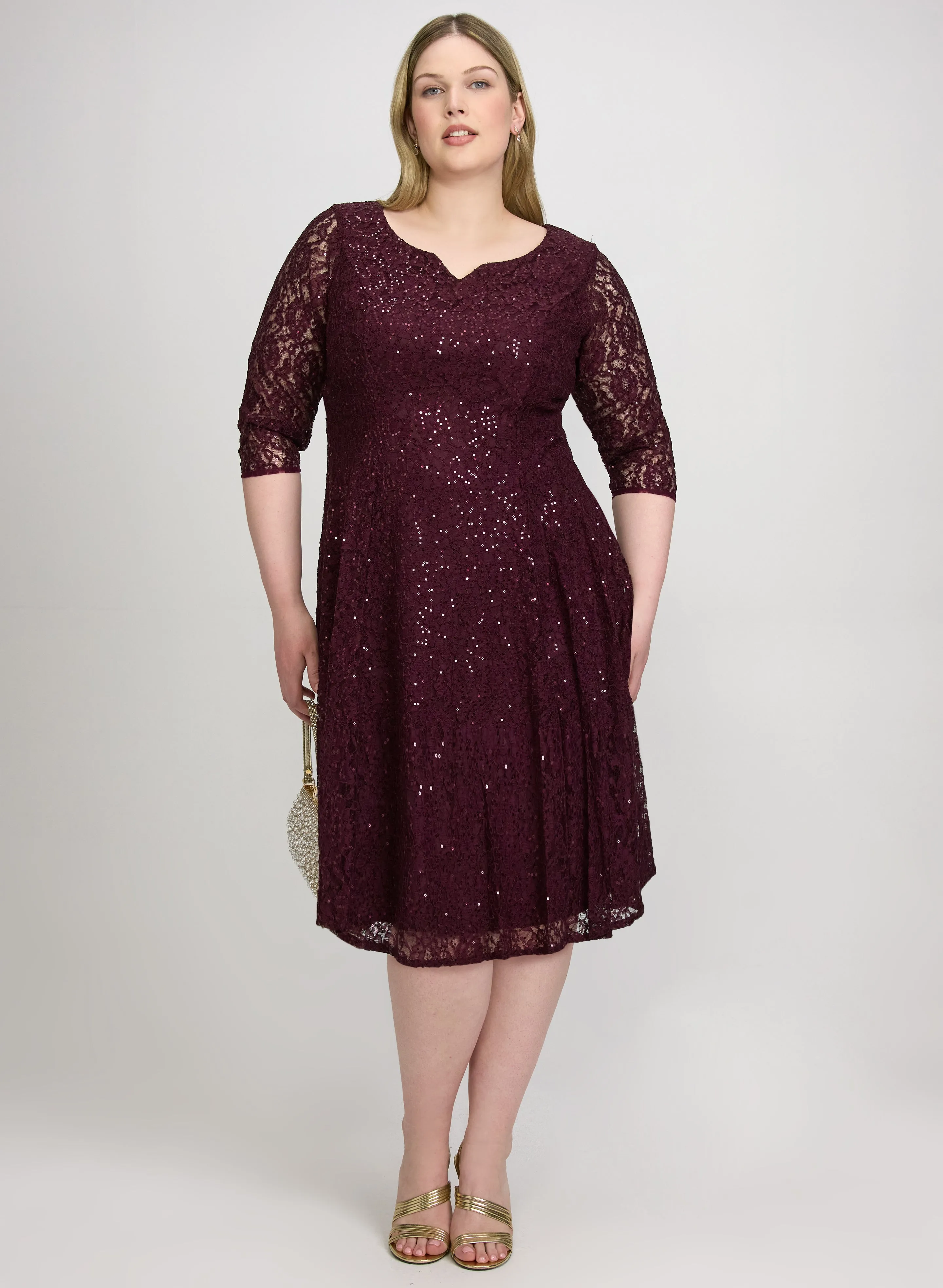 Sequined Lace Dress sold by Laura