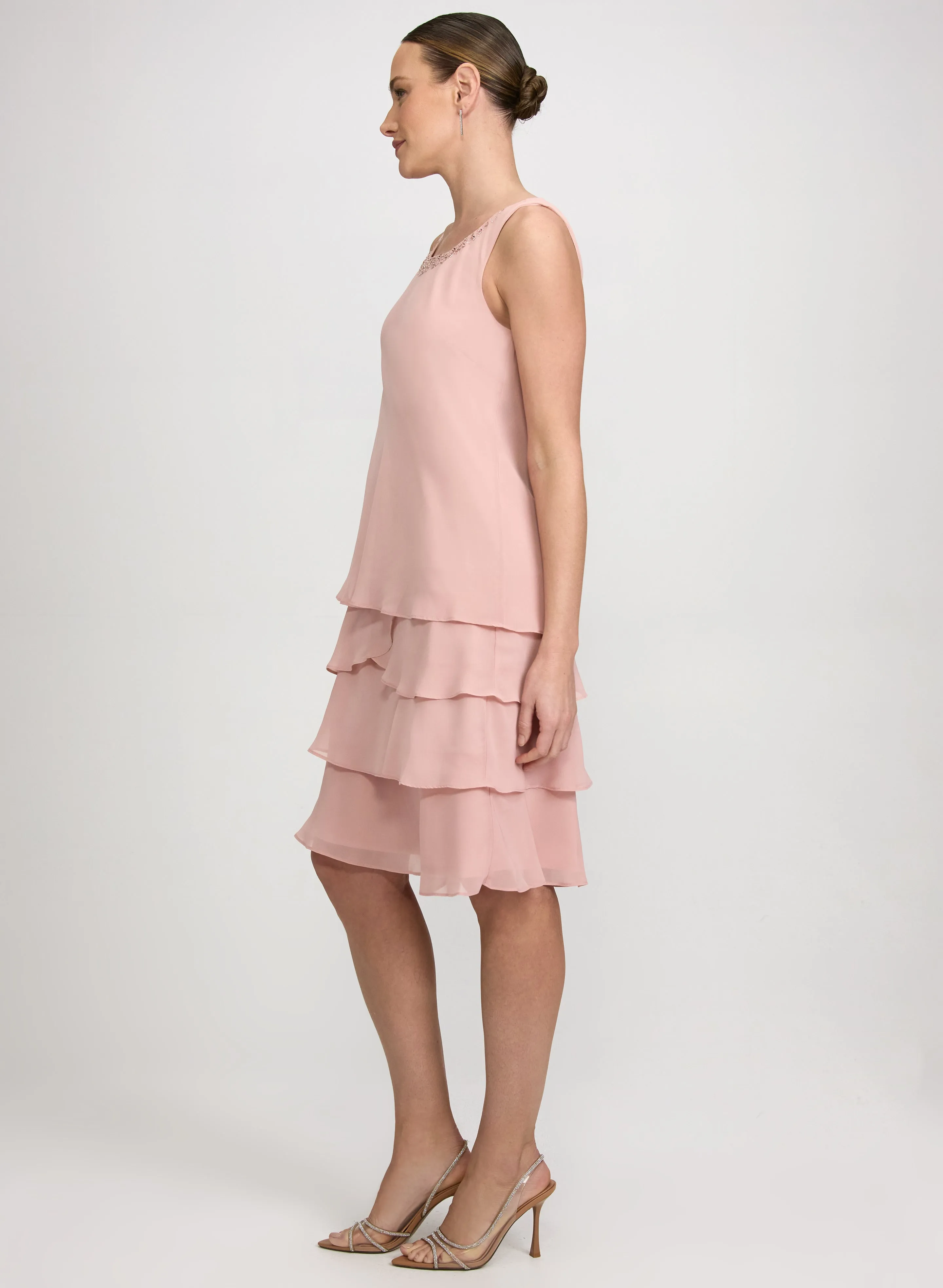 Embellished Jacket & Tiered Dress Set sold by Laura product image thumbnail 3