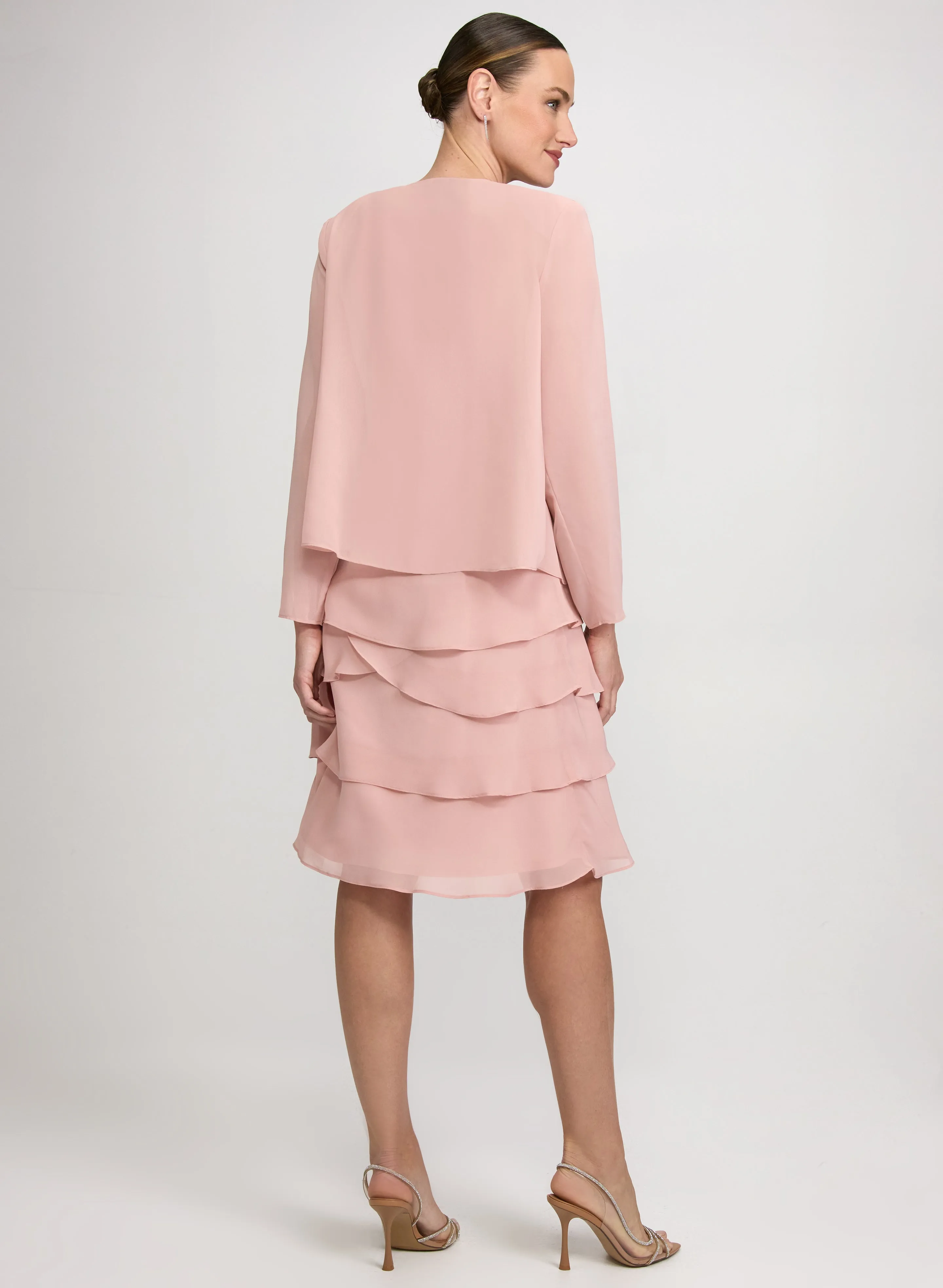 Embellished Jacket & Tiered Dress Set sold by Laura product image thumbnail 4