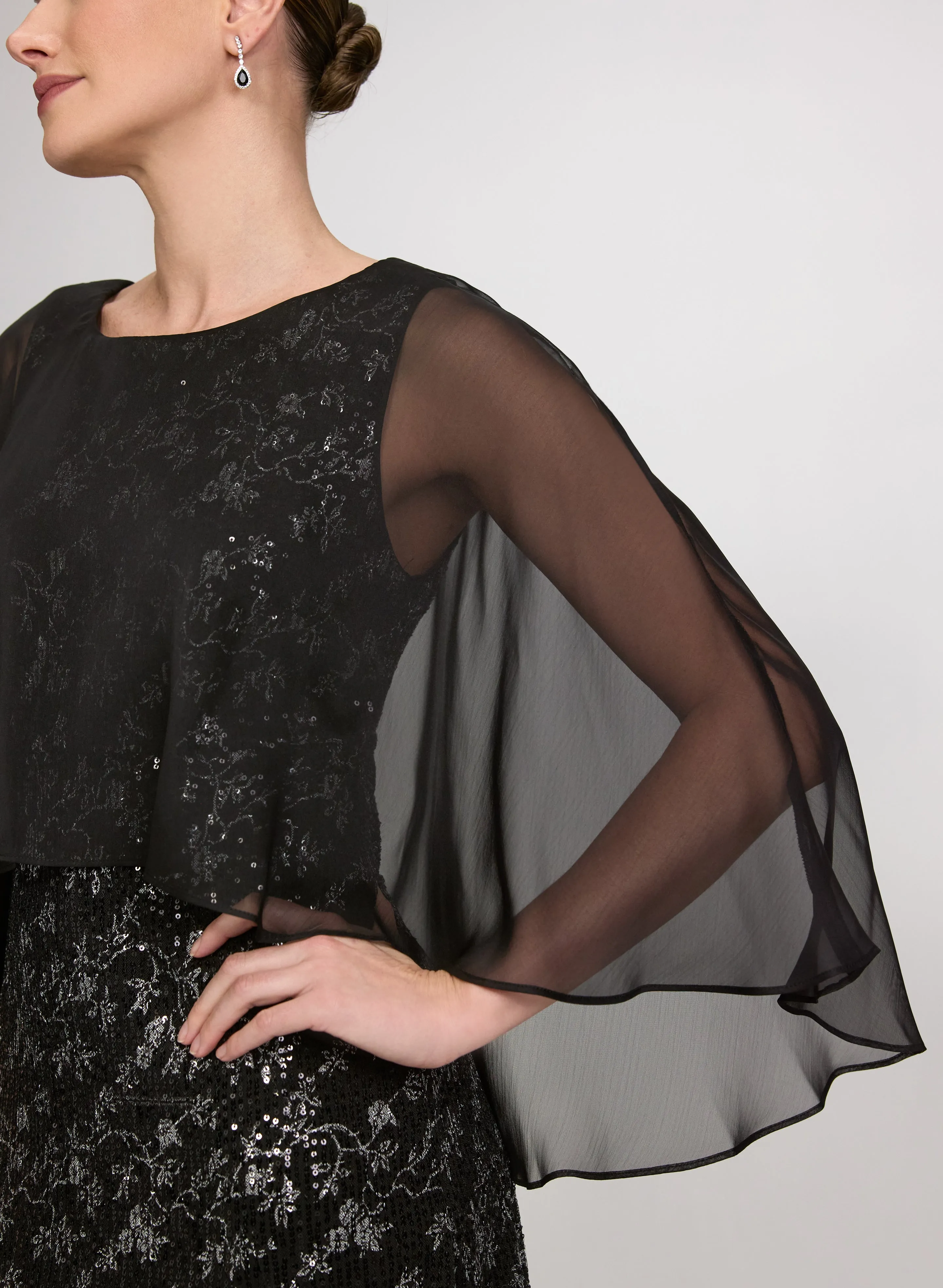 Floral Sequin Dress sold by Laura product image thumbnail 5