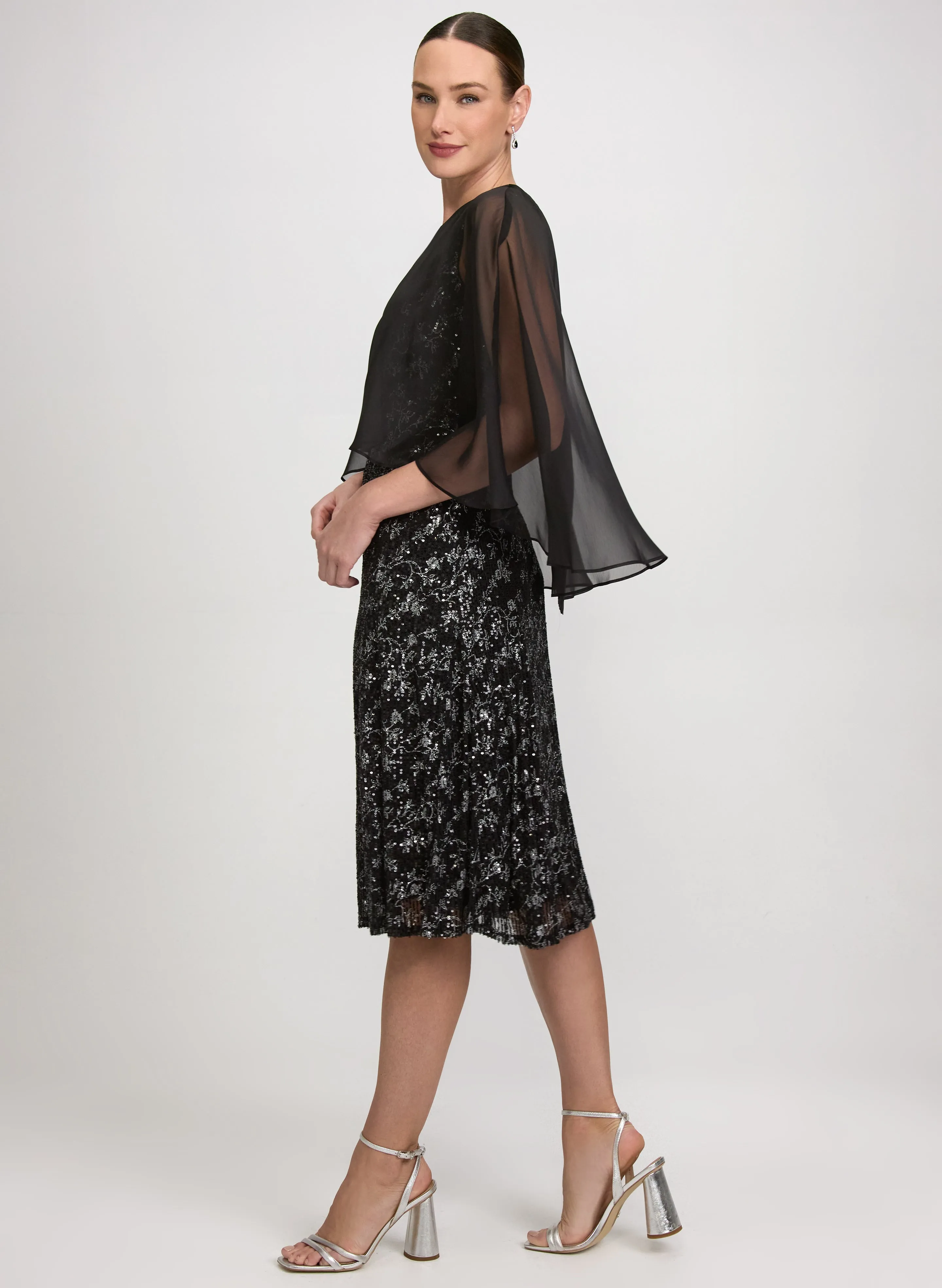 Floral Sequin Dress sold by Laura product image thumbnail 3