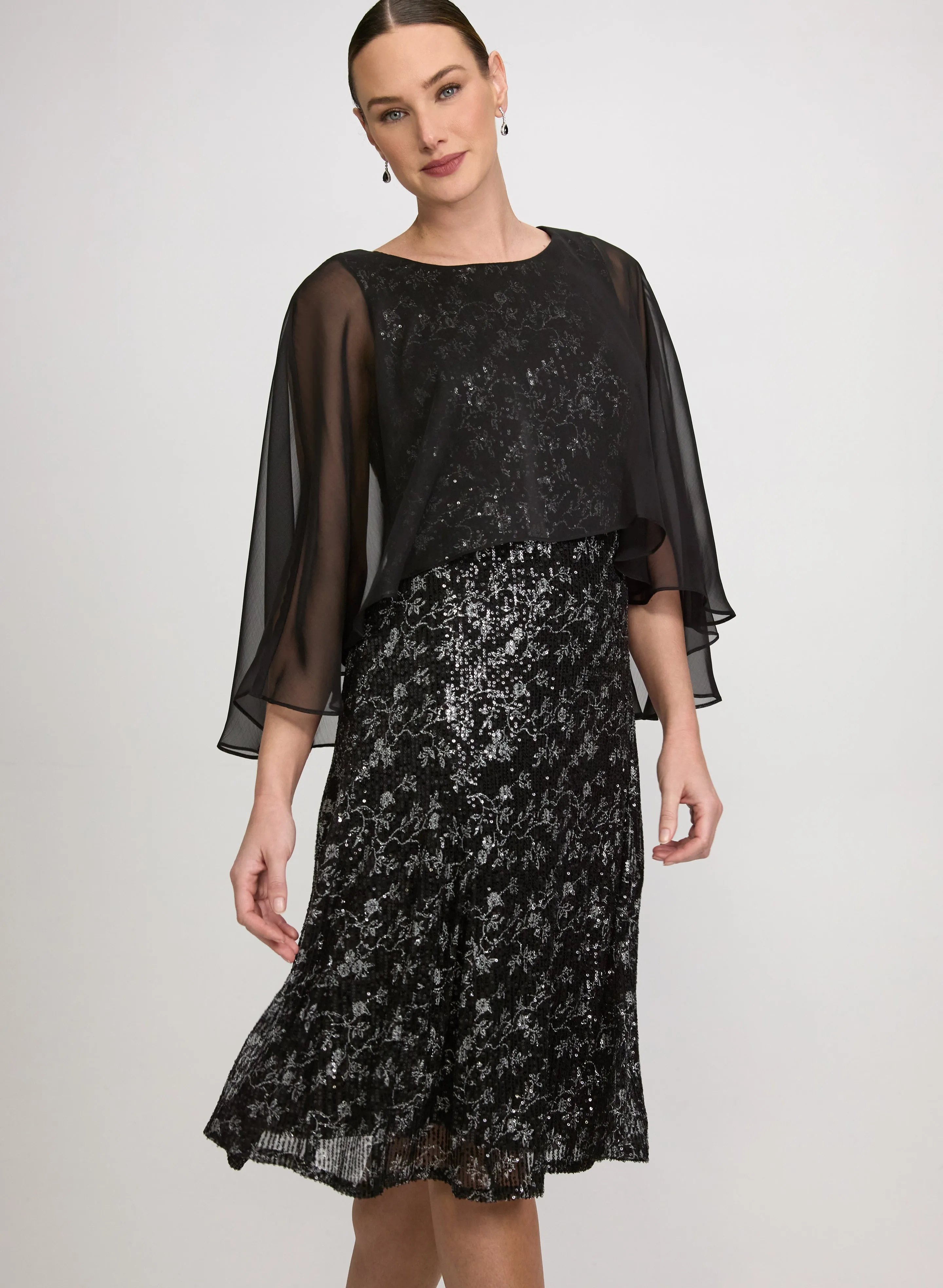 Floral Sequin Dress sold by Laura product image thumbnail 4